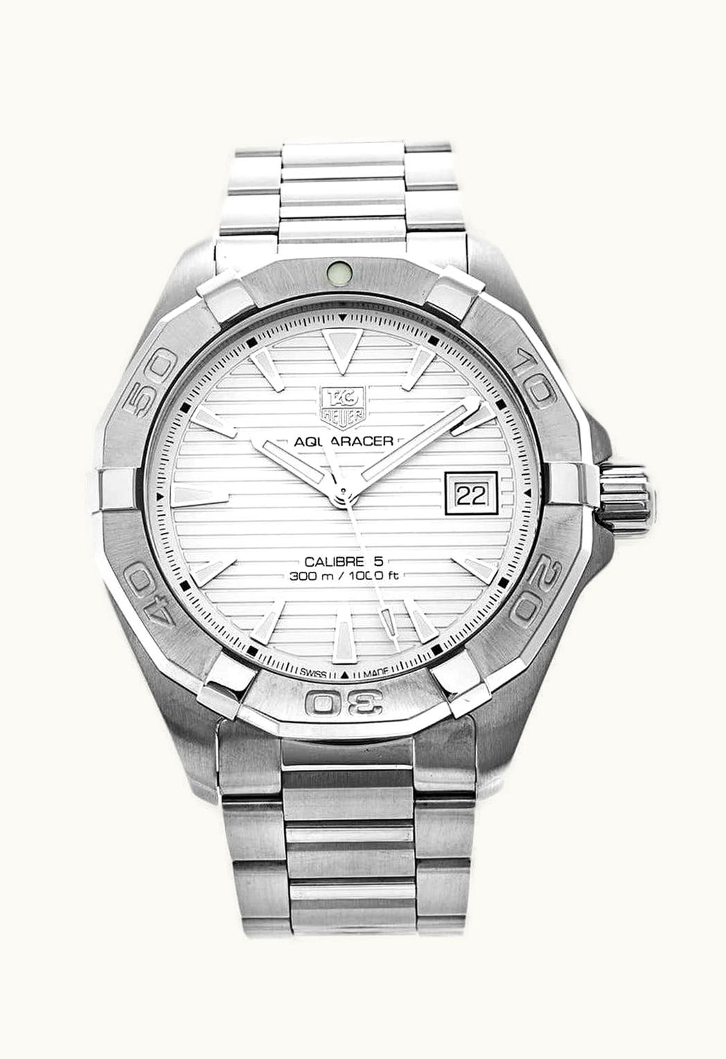 TAG Heuer Aquaracer 300M Calibre 5 40.5 Stainless Steel / Silver / Bracelet