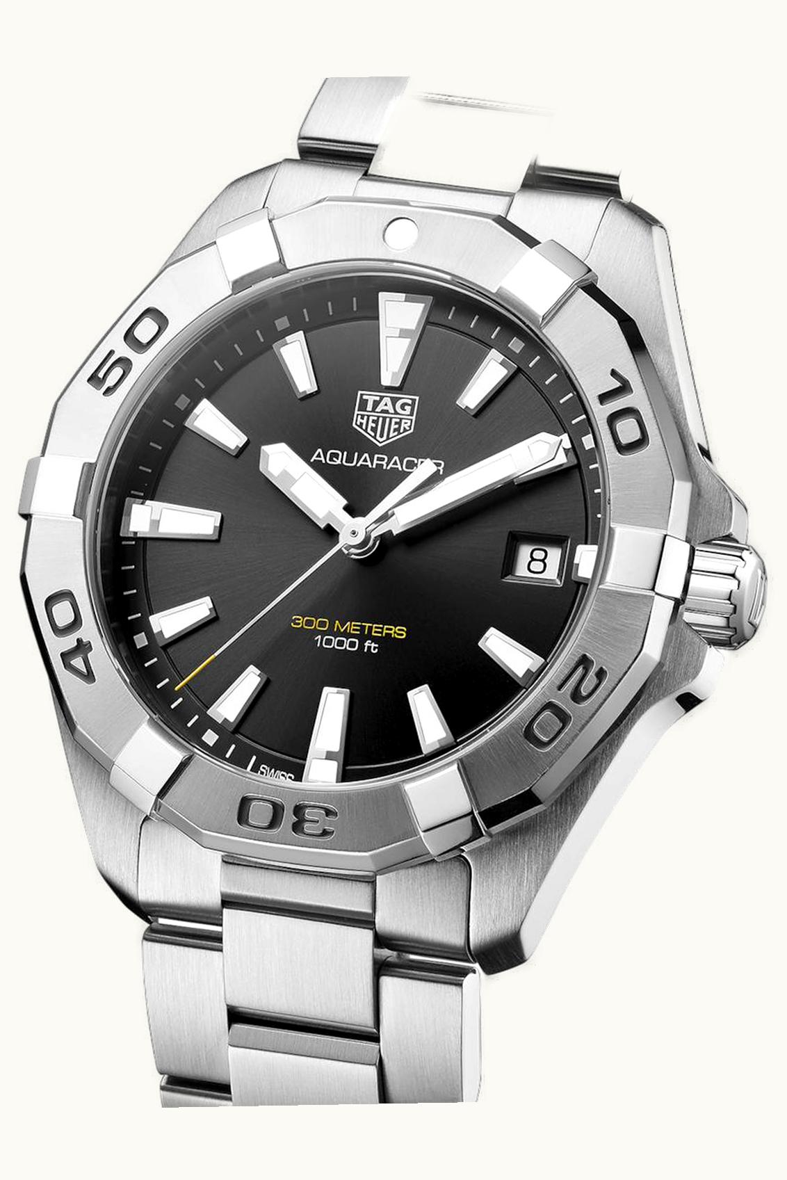 TAG Heuer Aquaracer Quartz 300M 41 Stainless Steel / Black / Bracelet