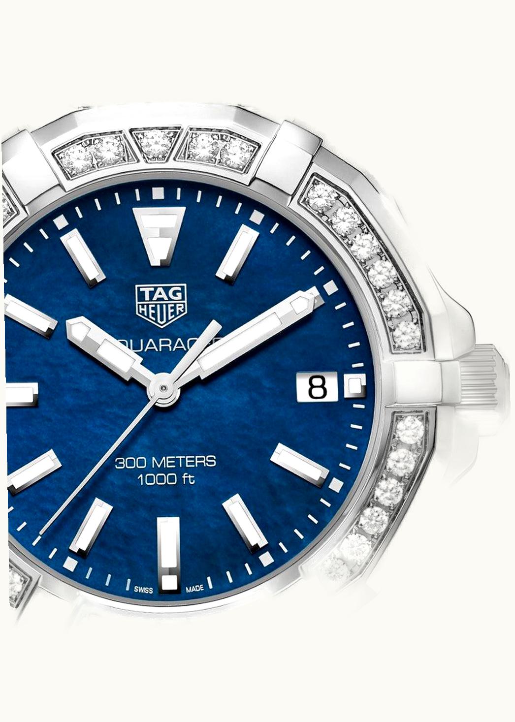 TAG Heuer Aquaracer 300M Quartz 35 Stainless Steel / Diamond / Blue MOP / Nylon