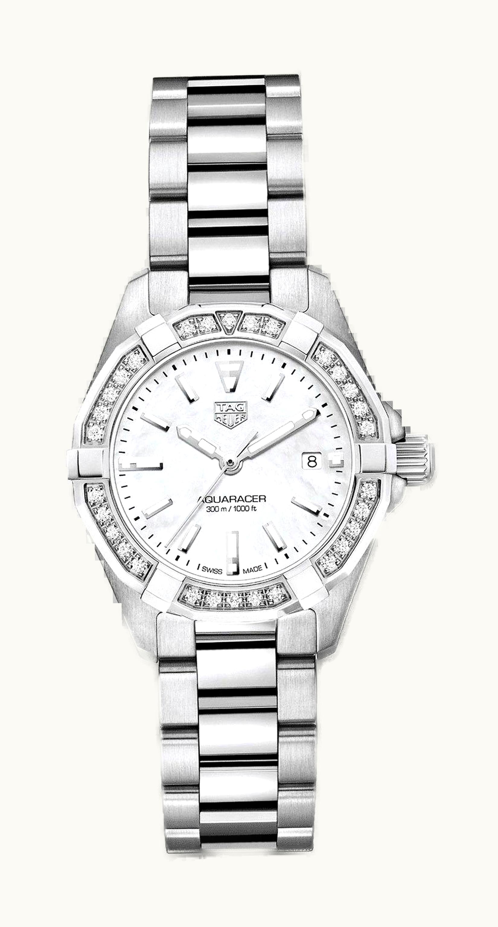TAG Heuer Aquaracer 300M Quartz 27 Stainless Steel / Diamond / MOP / Bracelet