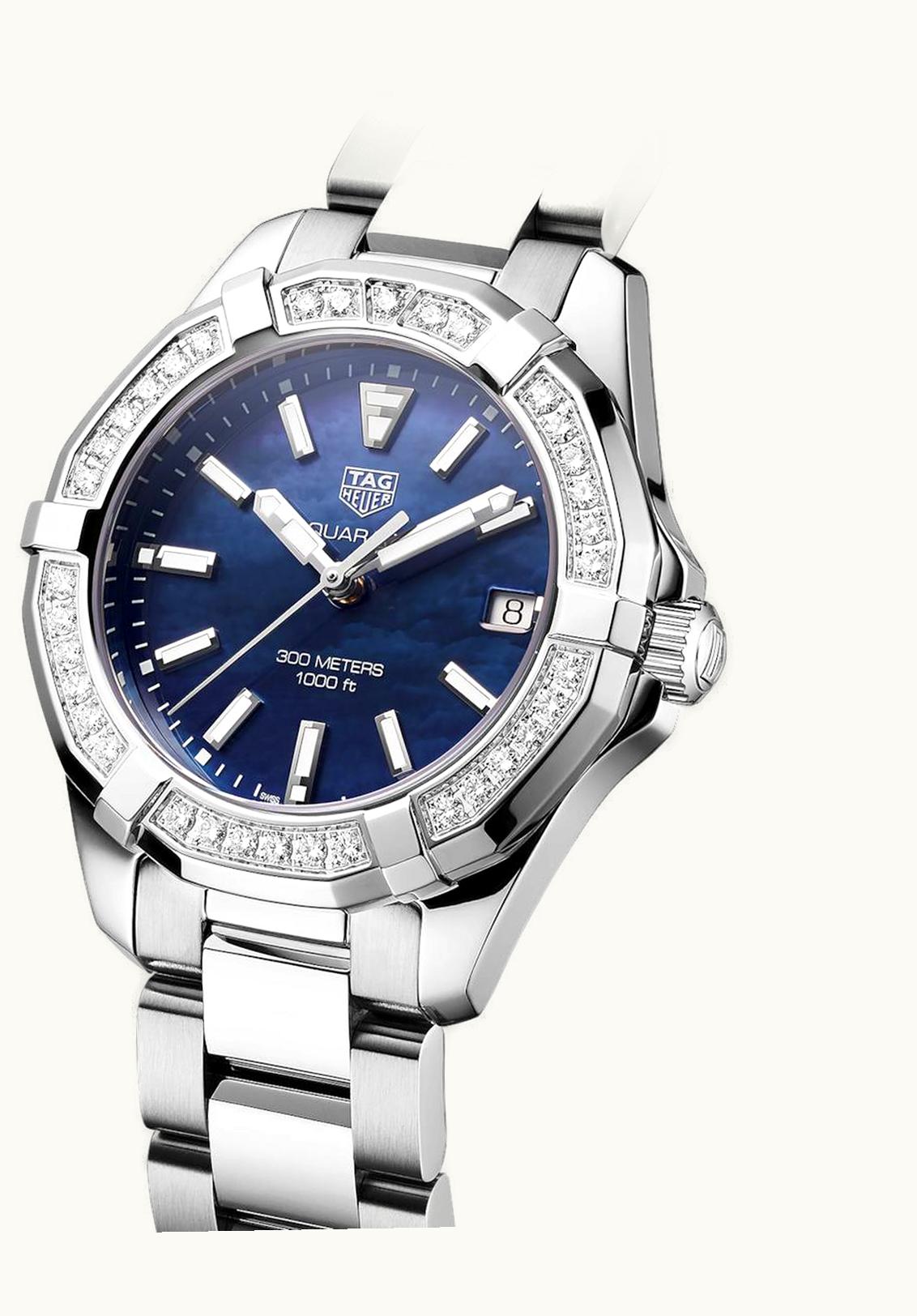 TAG Heuer Aquaracer 300M Quartz 35 Stainless Steel / Diamond / Blue MOP / Bracelet