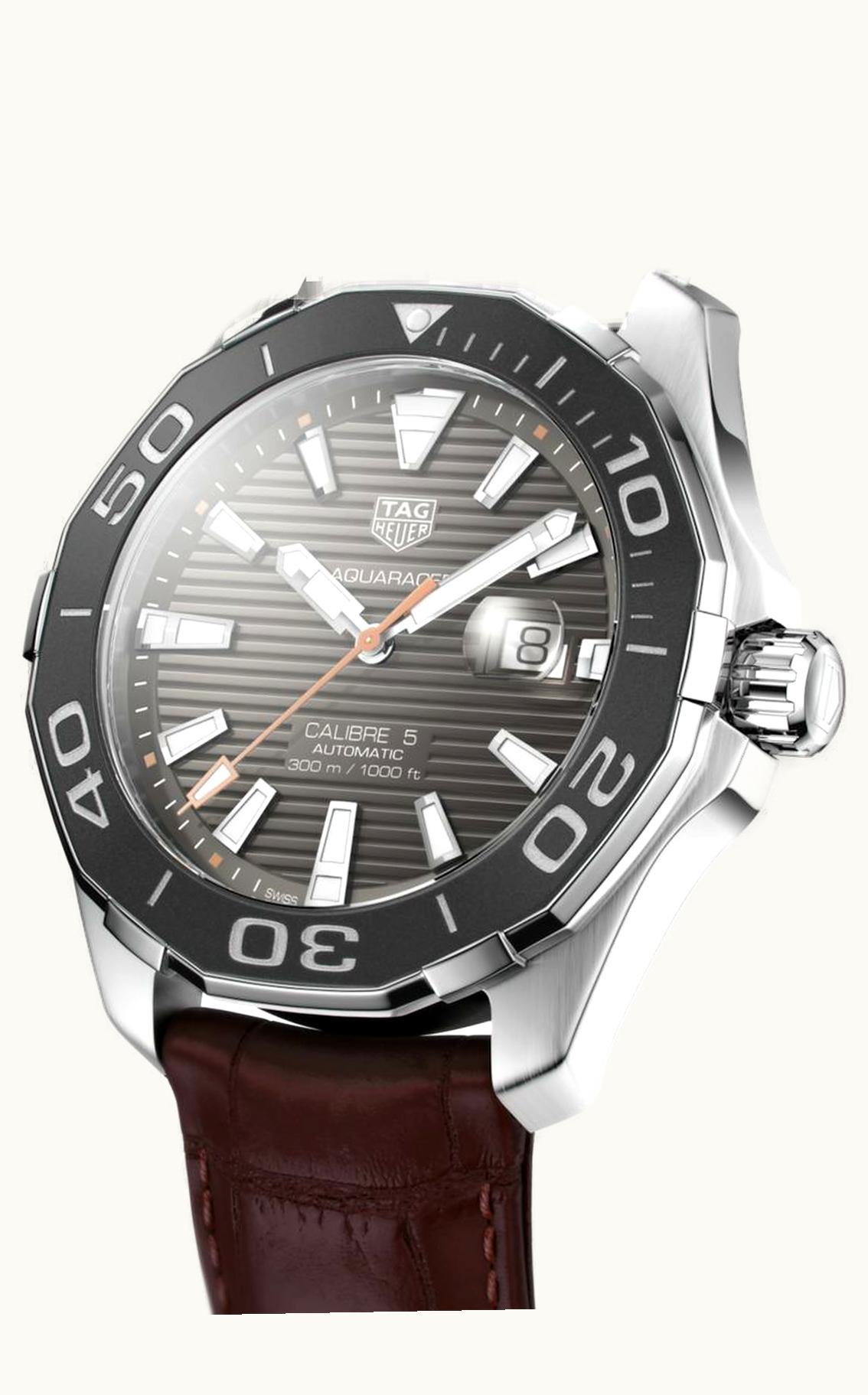 TAG Heuer Aquaracer 300M Calibre 5 43 Stainless Steel / Grey / Strap