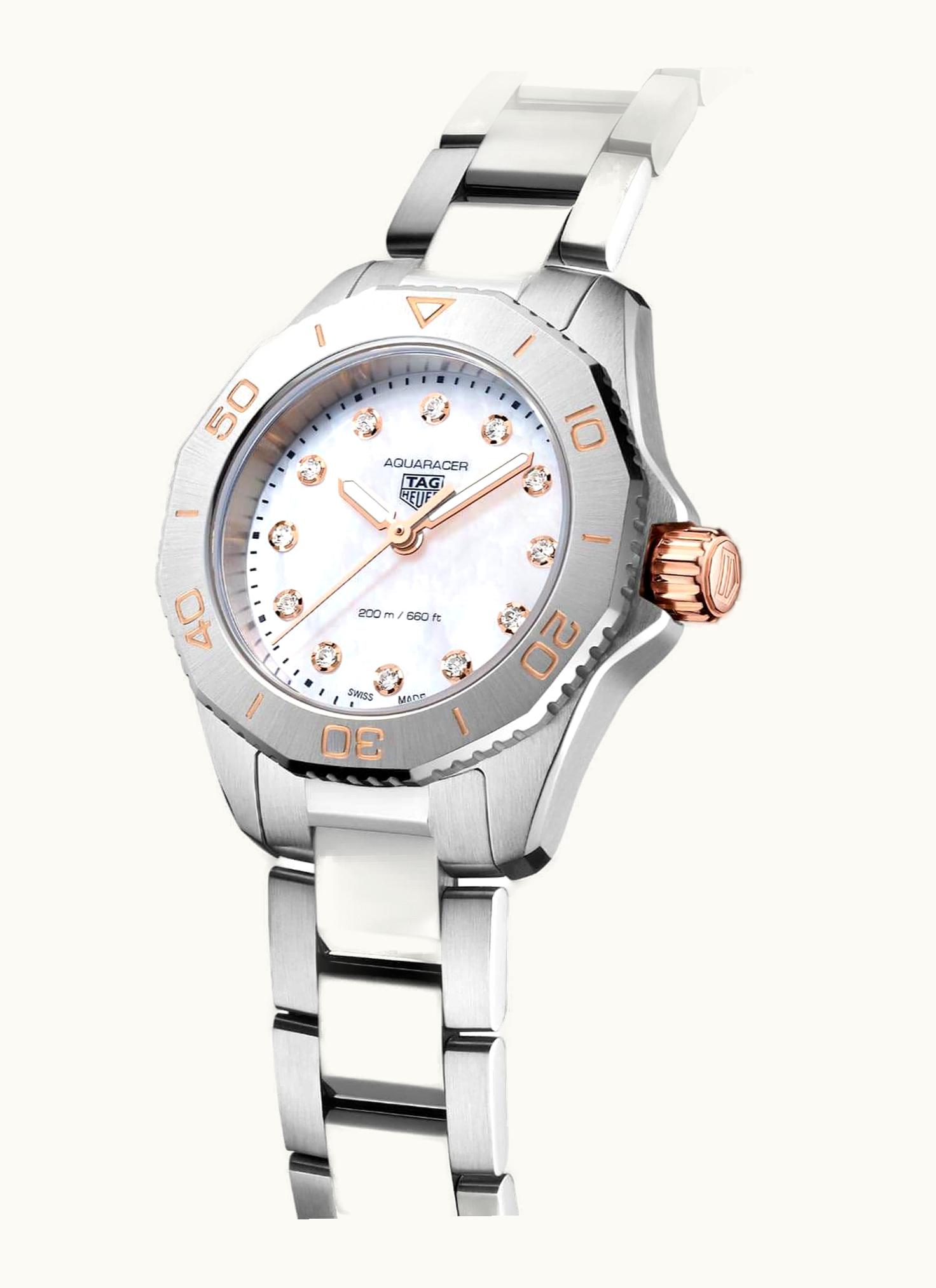 TAG Heuer Aquaracer Professional 200 Quartz 30 Stainless Steel - Rose Gold / MOP