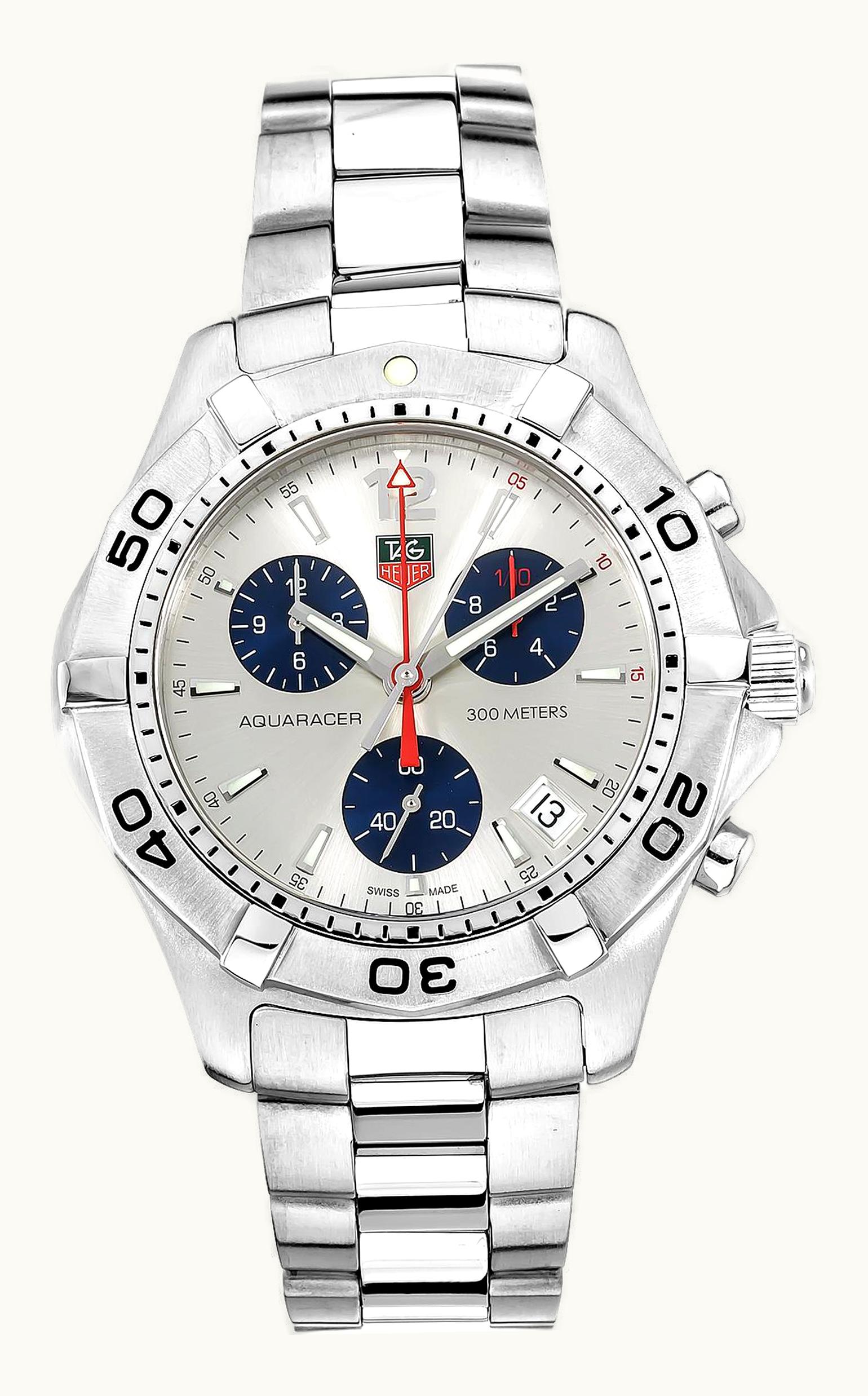 TAG Heuer Aquaracer 300M Quartz Chronograph 41 Stainless Steel / Silver / Bracelet