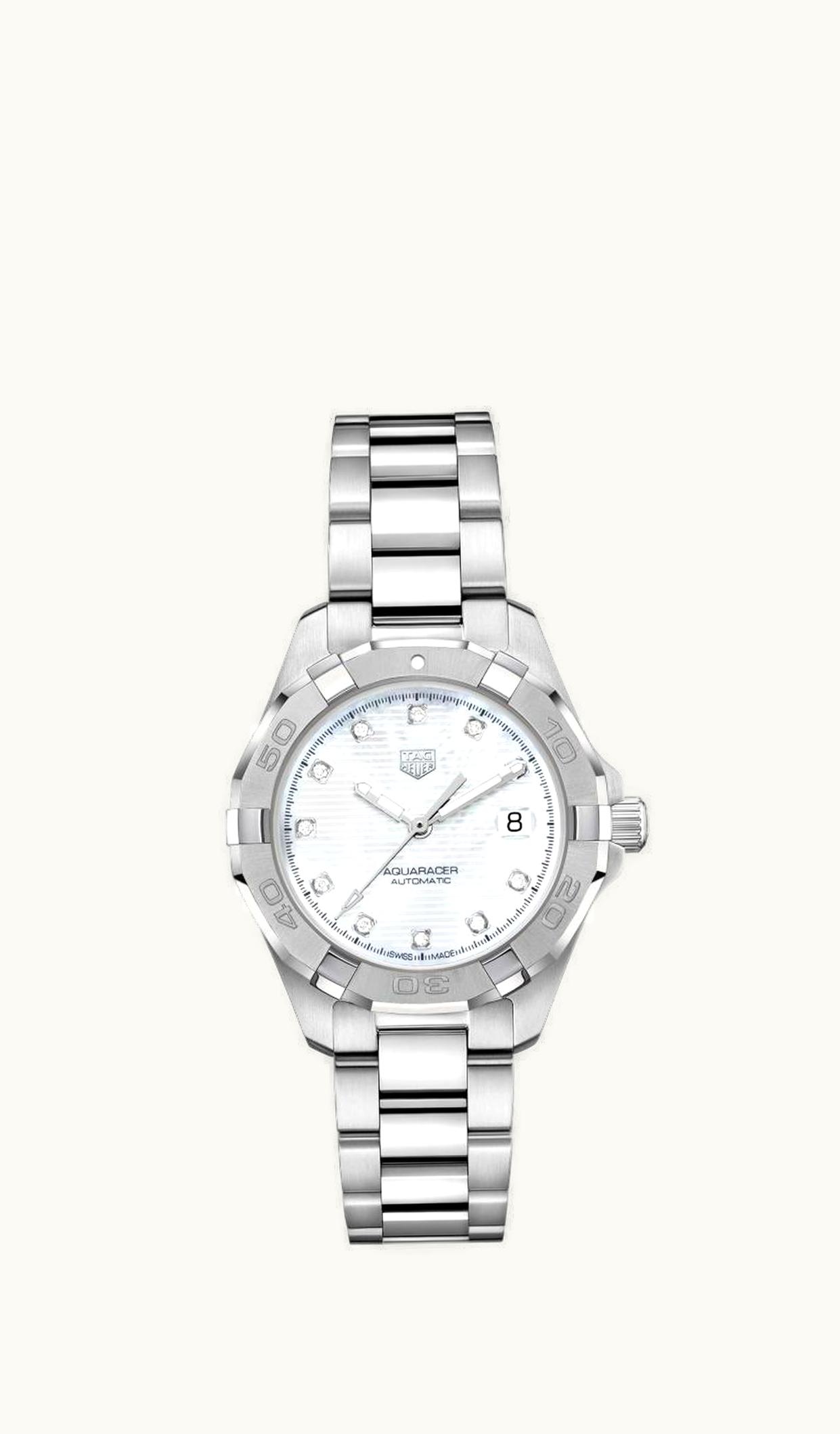 TAG Heuer Aquaracer 300M Calibre 9 Automatic 32 Stainless Steel / MOP / Bracelet