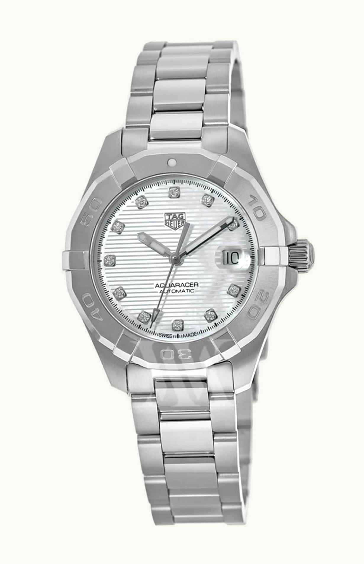 TAG Heuer Aquaracer 300M Calibre 9 Automatic 32 Stainless Steel / MOP - Diamond / Bracelet