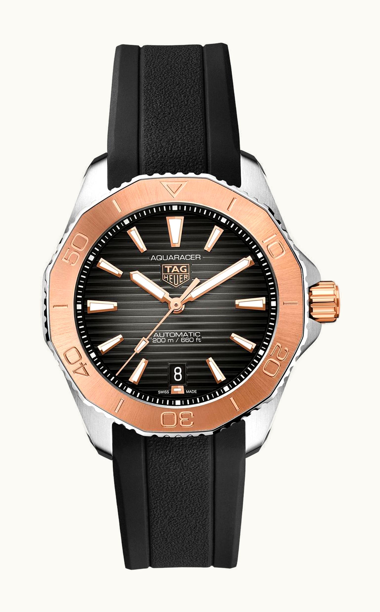 TAG Heuer Aquaracer Professional 200 40 Automatic Stainless Steel - Rose Gold / Black / Rubber