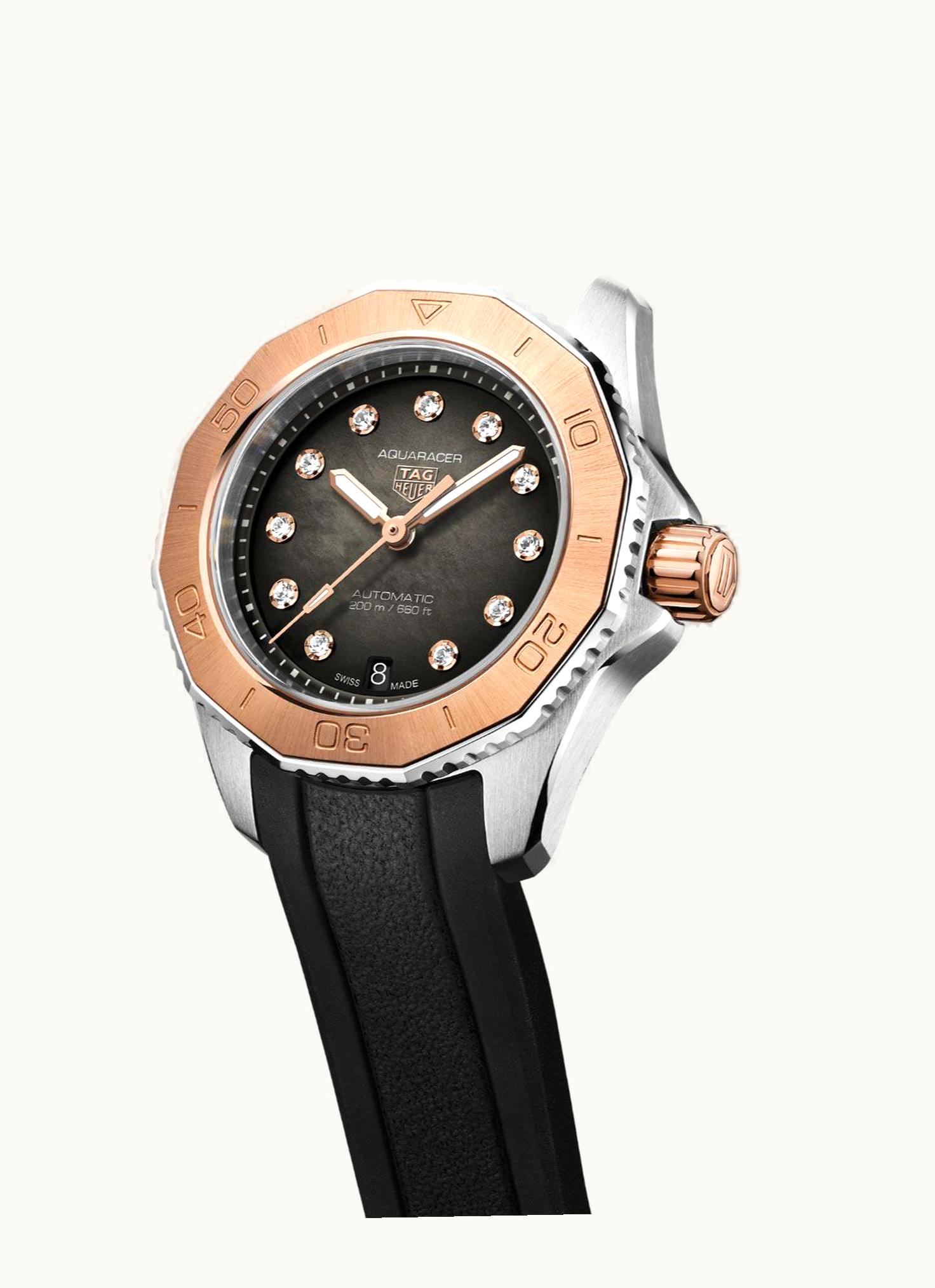 TAG Heuer Aquaracer Professional 200 Automatic 30 Stainless Steel - Rose Gold / Black / Rubber