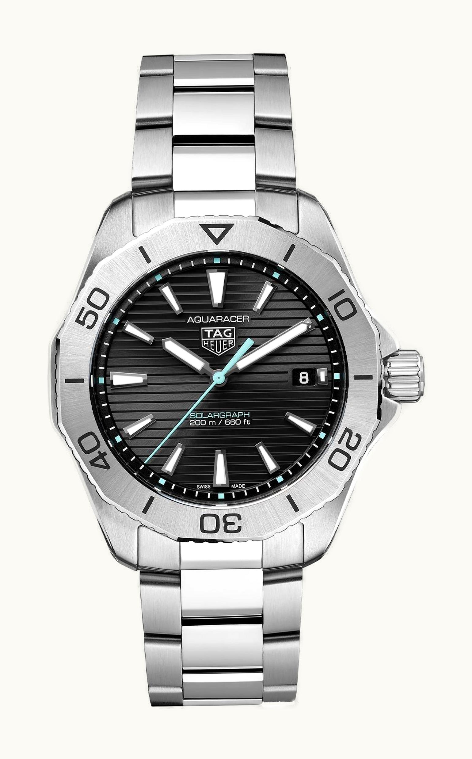 TAG Heuer Aquaracer Professional 200 Solargraph 40 Stainless Steel / Black