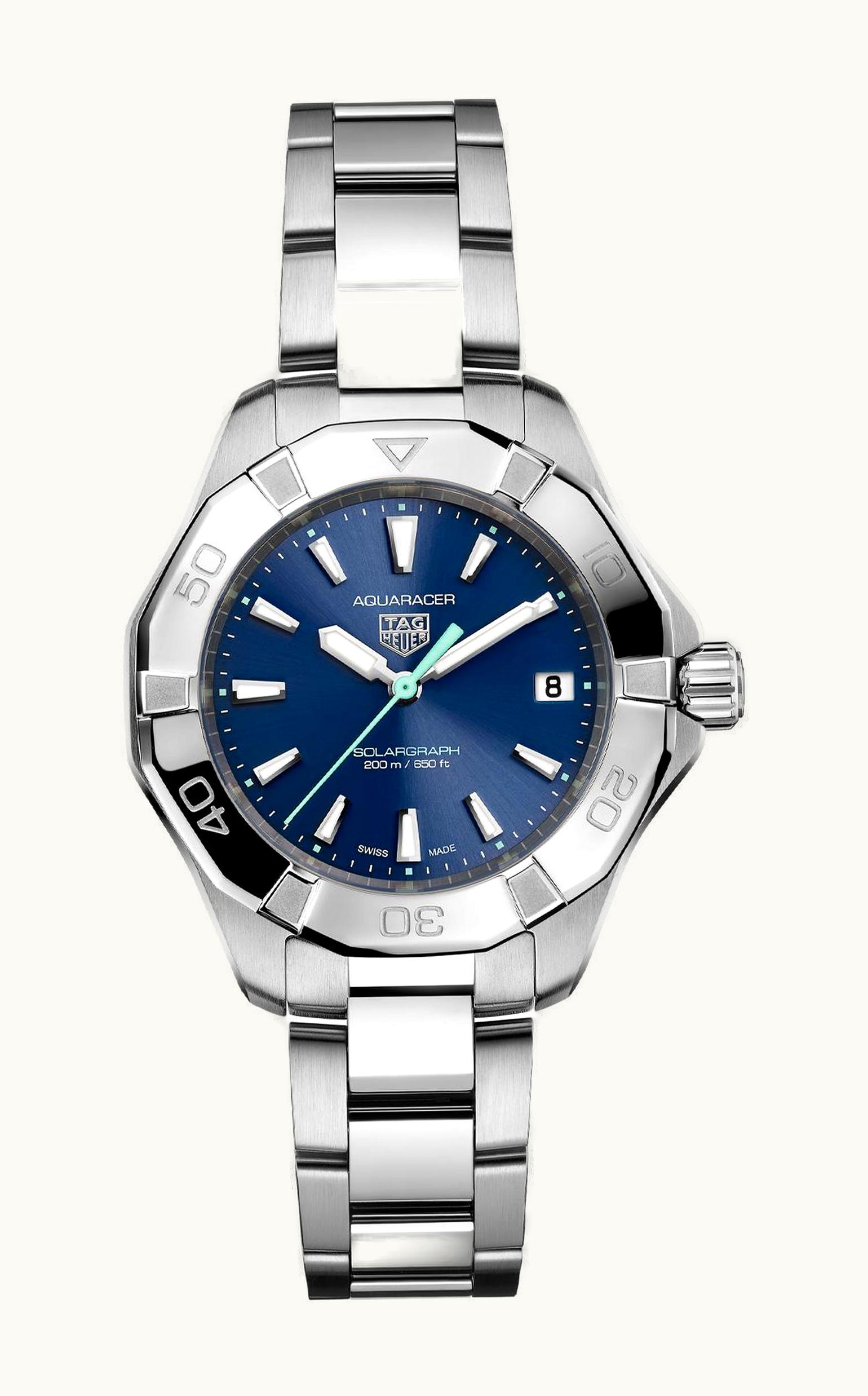 TAG Heuer Aquaracer Professional 200 Solargraph 34 Stainless Steel / Blue