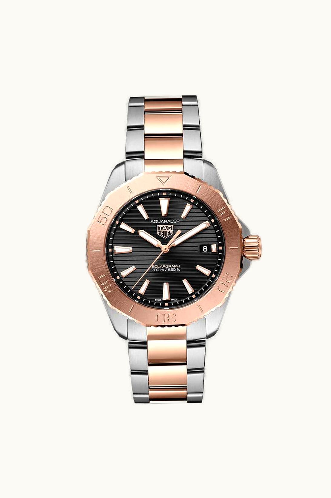 TAG Heuer Aquaracer Professional 200 Quartz 40 Stainless Steel - Rose Gold / Black