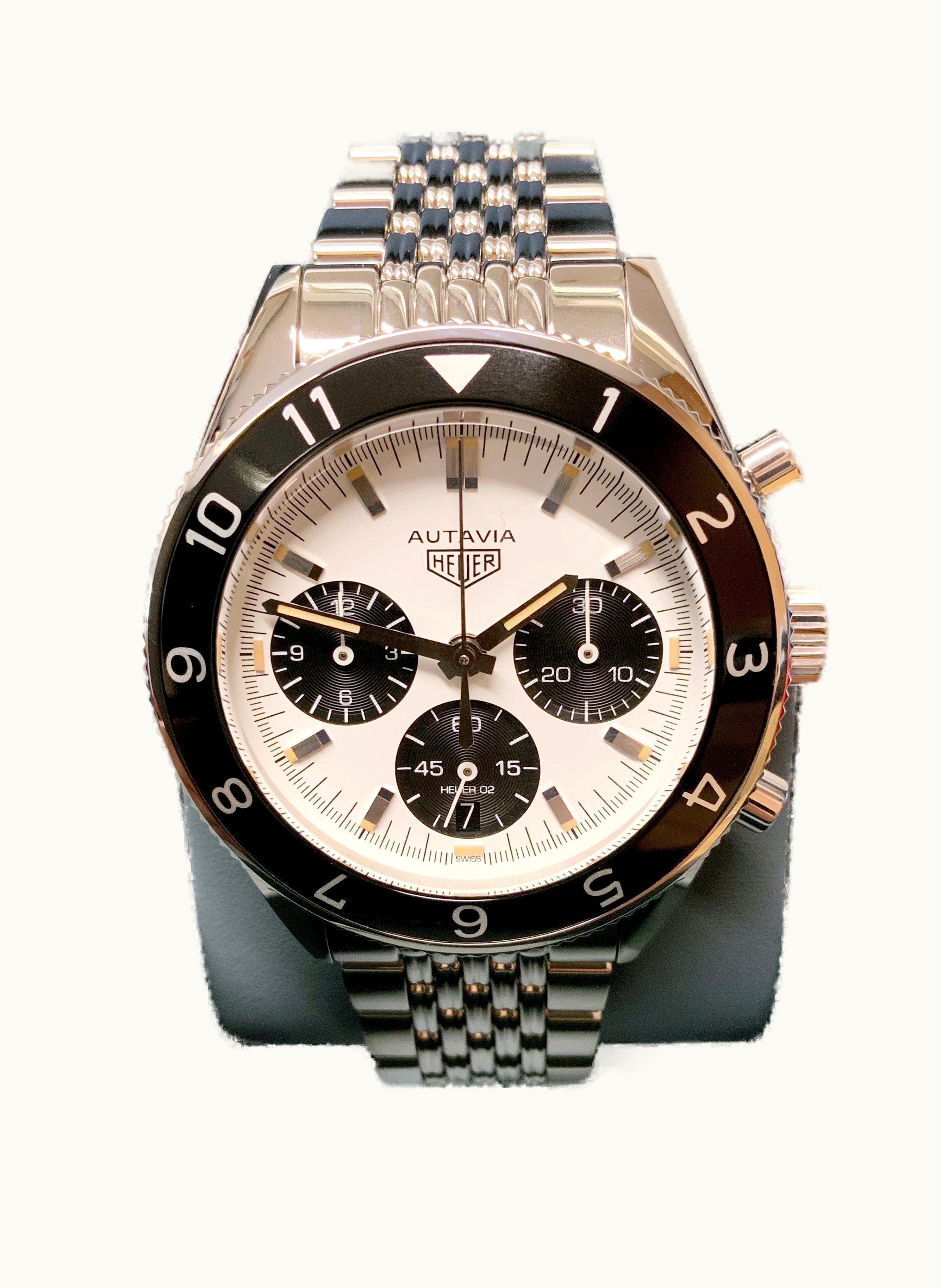 TAG Heuer Autavia Heuer 02 Stainless Steel / Panda / Harrods