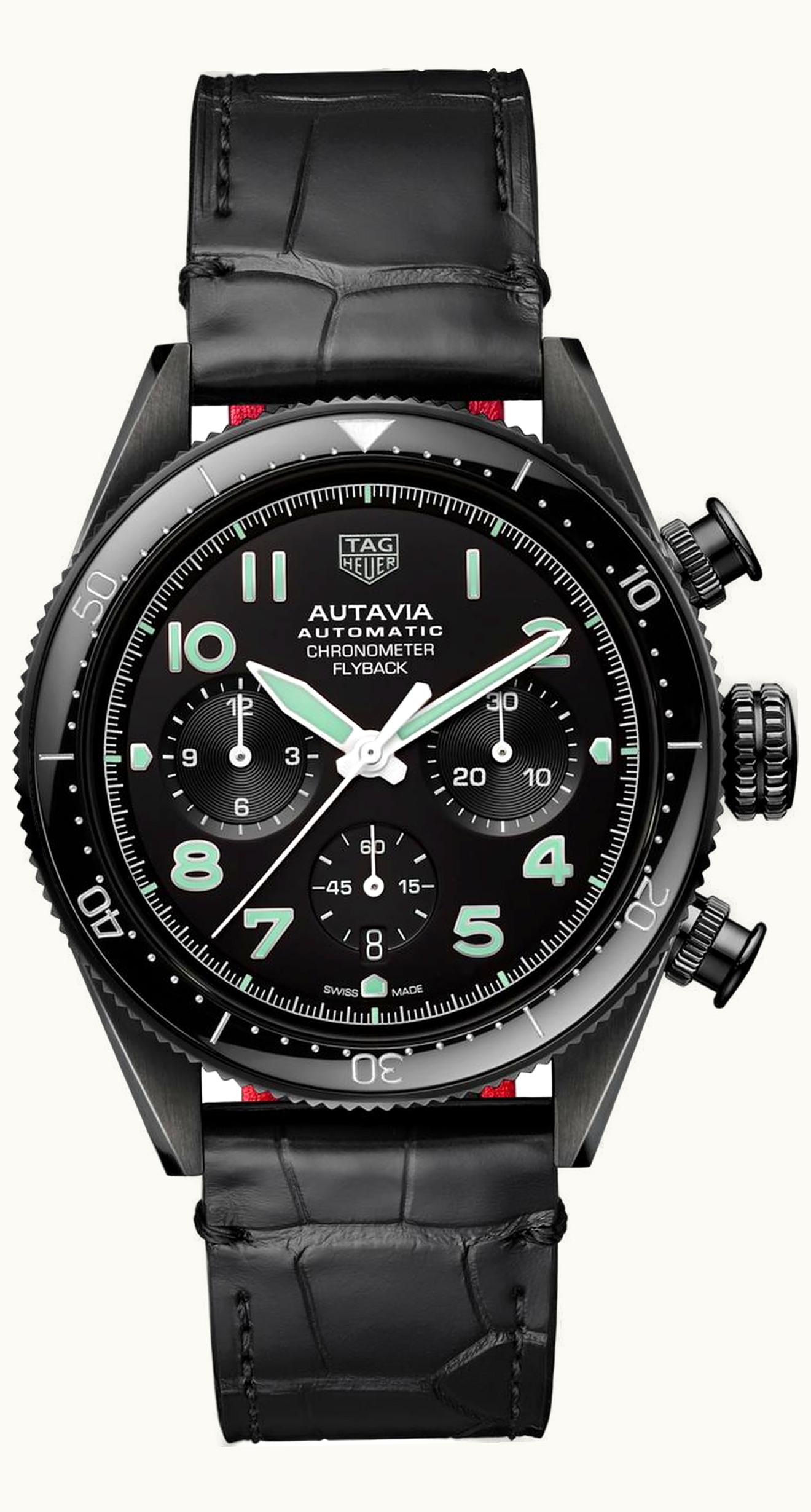 TAG Heuer Autavia Heuer 02 Isograph Stainless Steel / Black / Bracelet