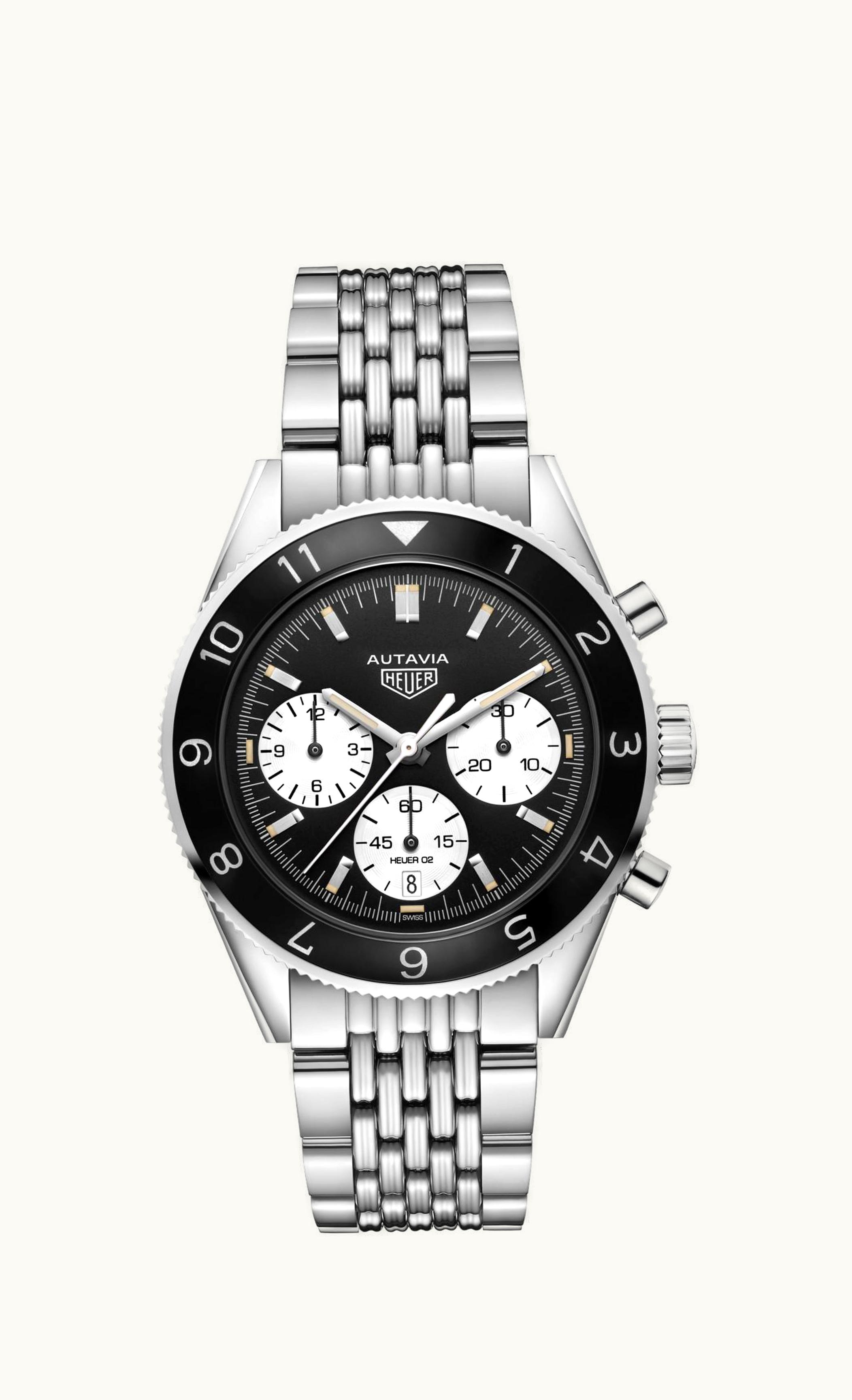 TAG Heuer Autavia Heuer 02 Isograph Stainless Steel / Black / Bracelet