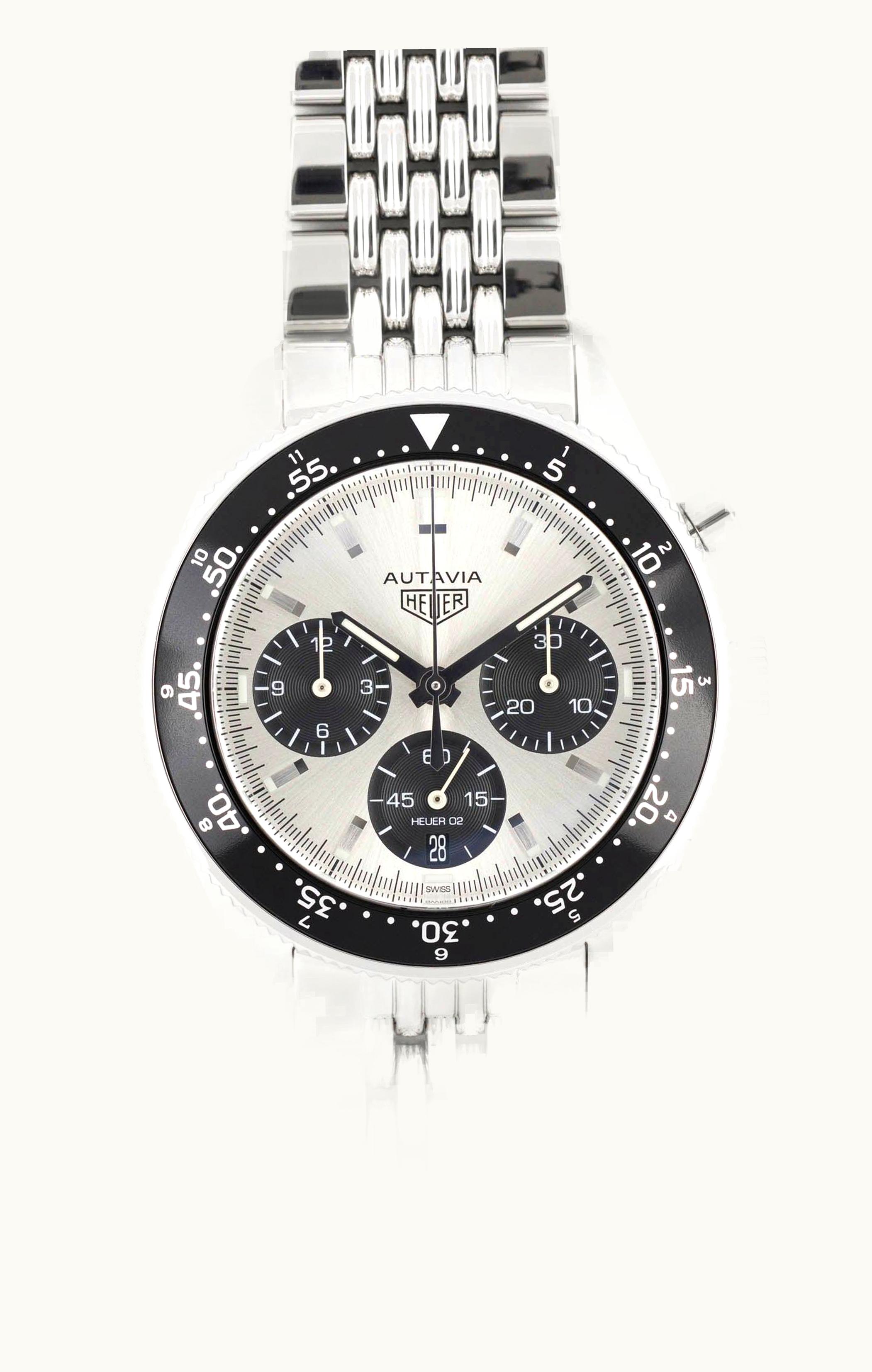 TAG Heuer Autavia Heuer 02 Stainless Steel / Panda / Bracelet / Jack Heuer