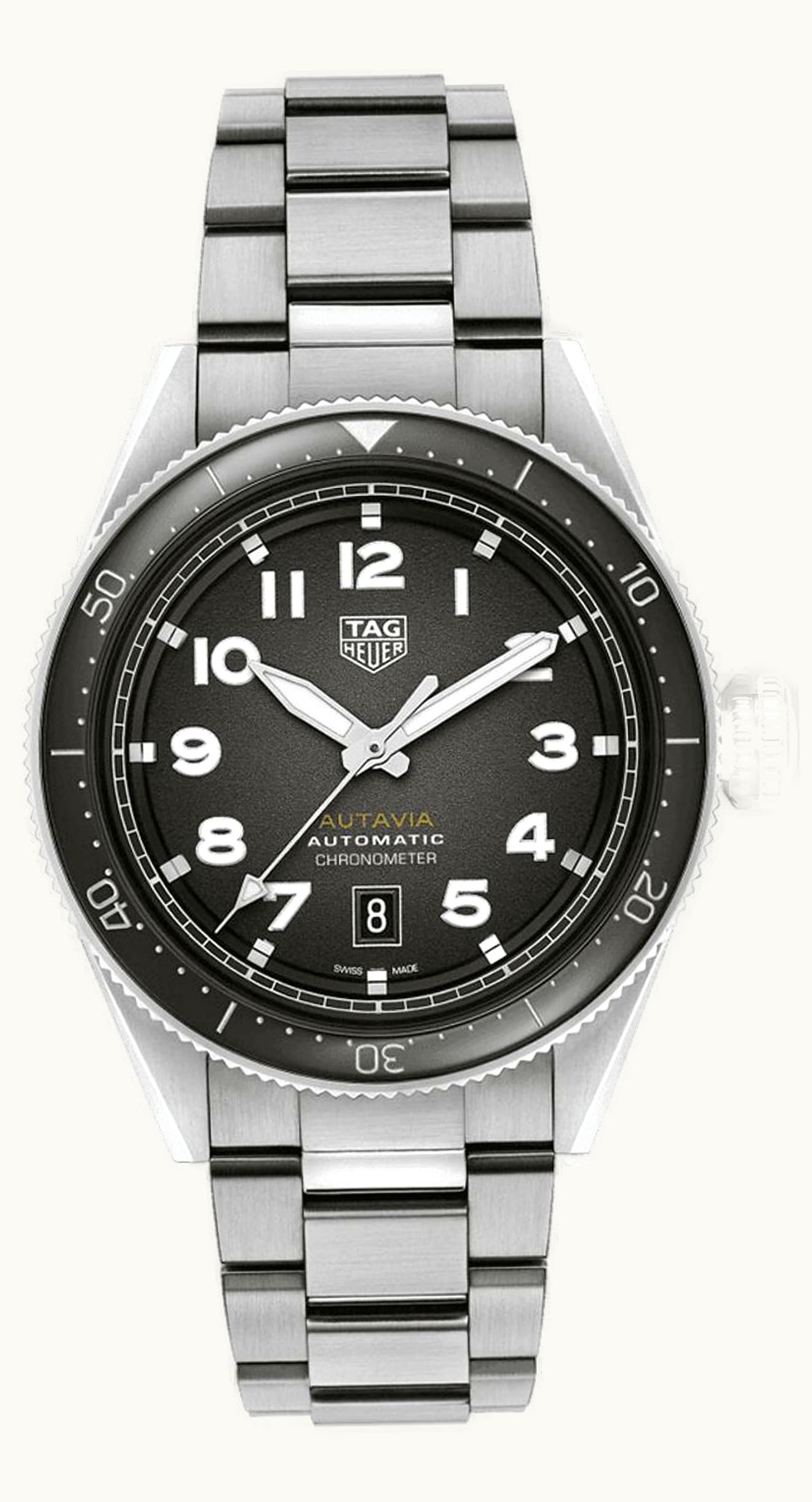 TAG Heuer Autavia Calibre 5 Stainless Steel / Black / Bracelet