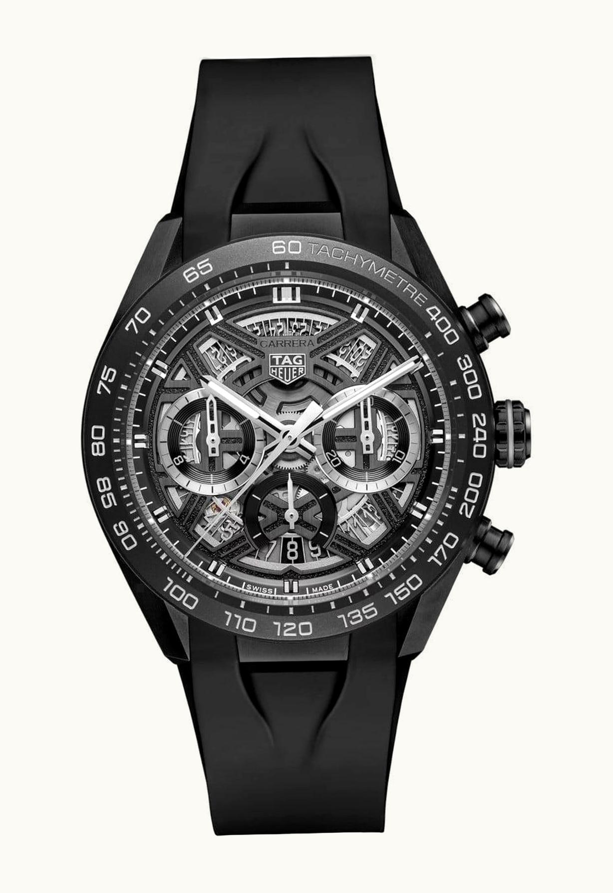 TAG Heuer Carrera Chronograph Extreme Sport DLC Titanium - Ceramic / Black / Rubber