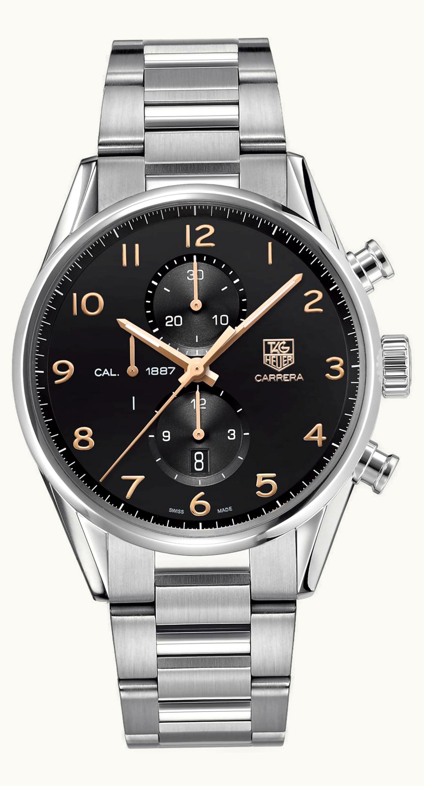 TAG Heuer Carrera Calibre 1887 43 Stainless Steel / Black / Bracelet