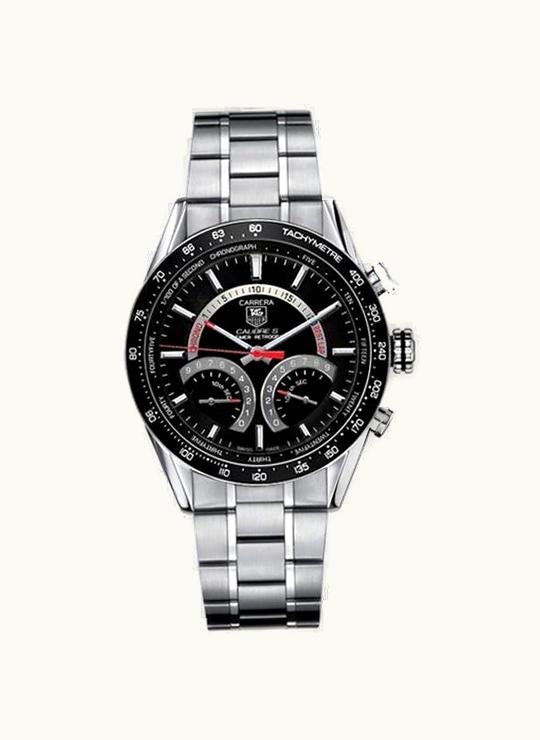 TAG Heuer Carrera Calibre S Laptimer 43 Stainless Steel / Black / Bracelet
