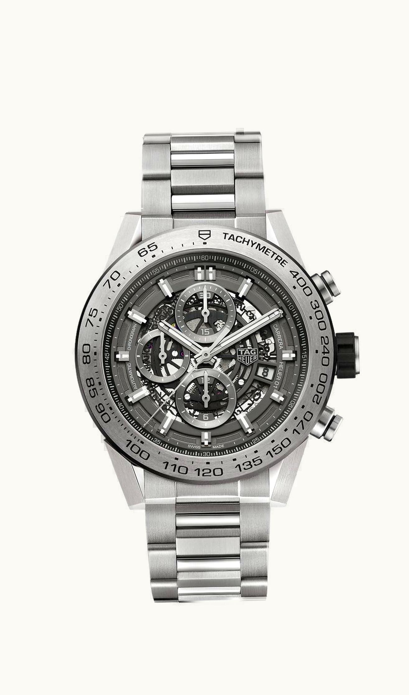 TAG Heuer Carrera Calibre Heuer 01 45 Titanium / Grey Phantom / Bracelet