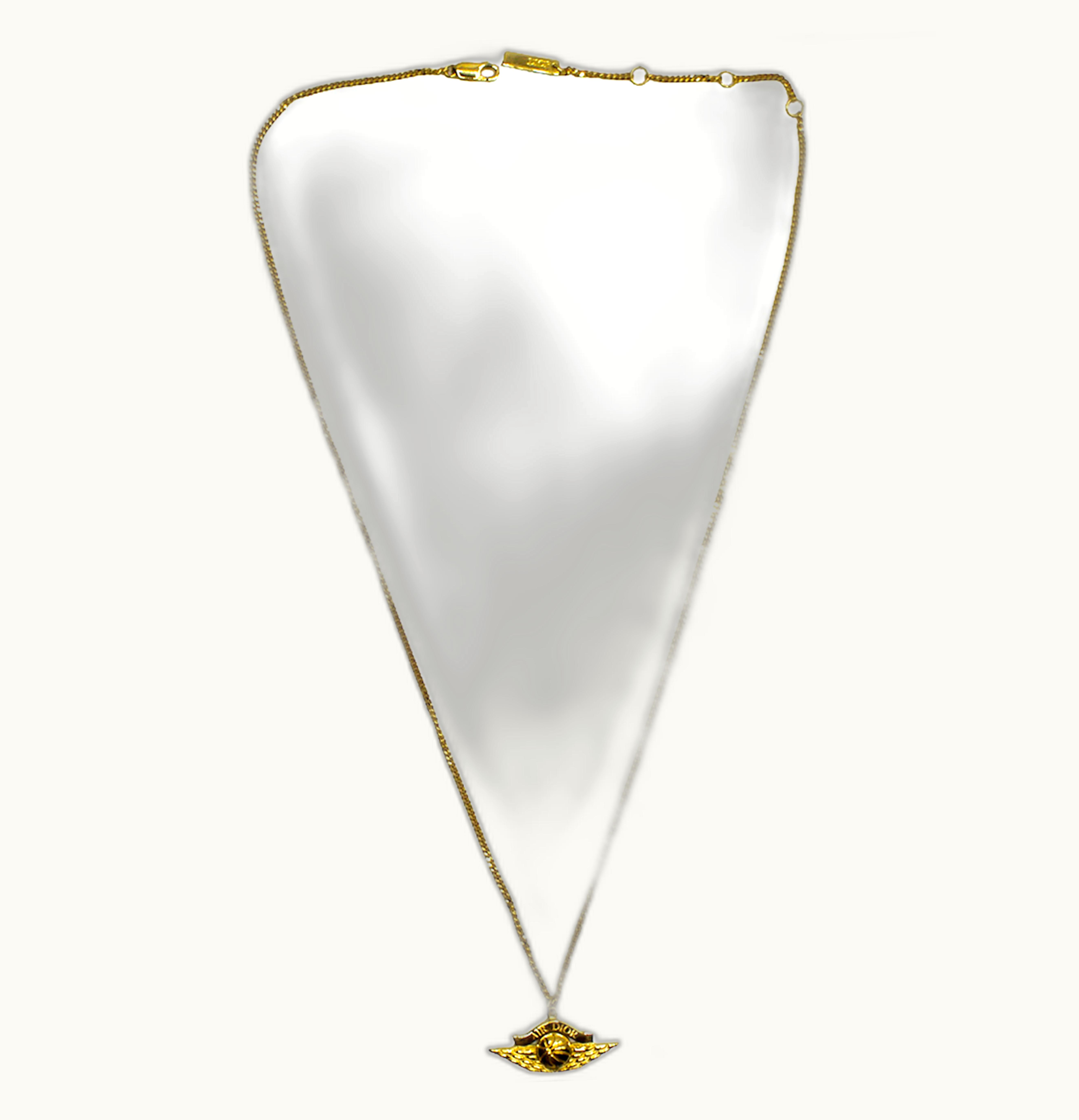 Dior Dior x Jordan Wings Pendant Necklace Gold