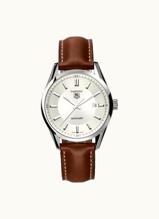 TAG Heuer Carrera Calibre 5 39 Stainless Steel / Silver / Calf