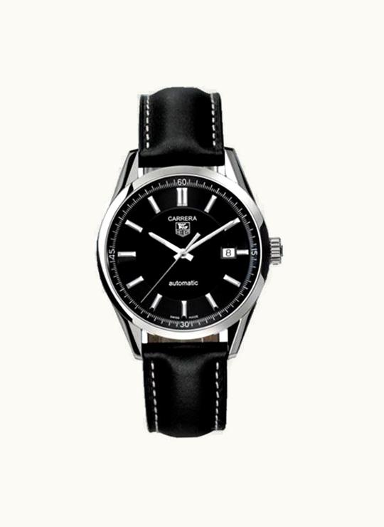 TAG Heuer Carrera Calibre 5 39 Stainless Steel / Black / Calf