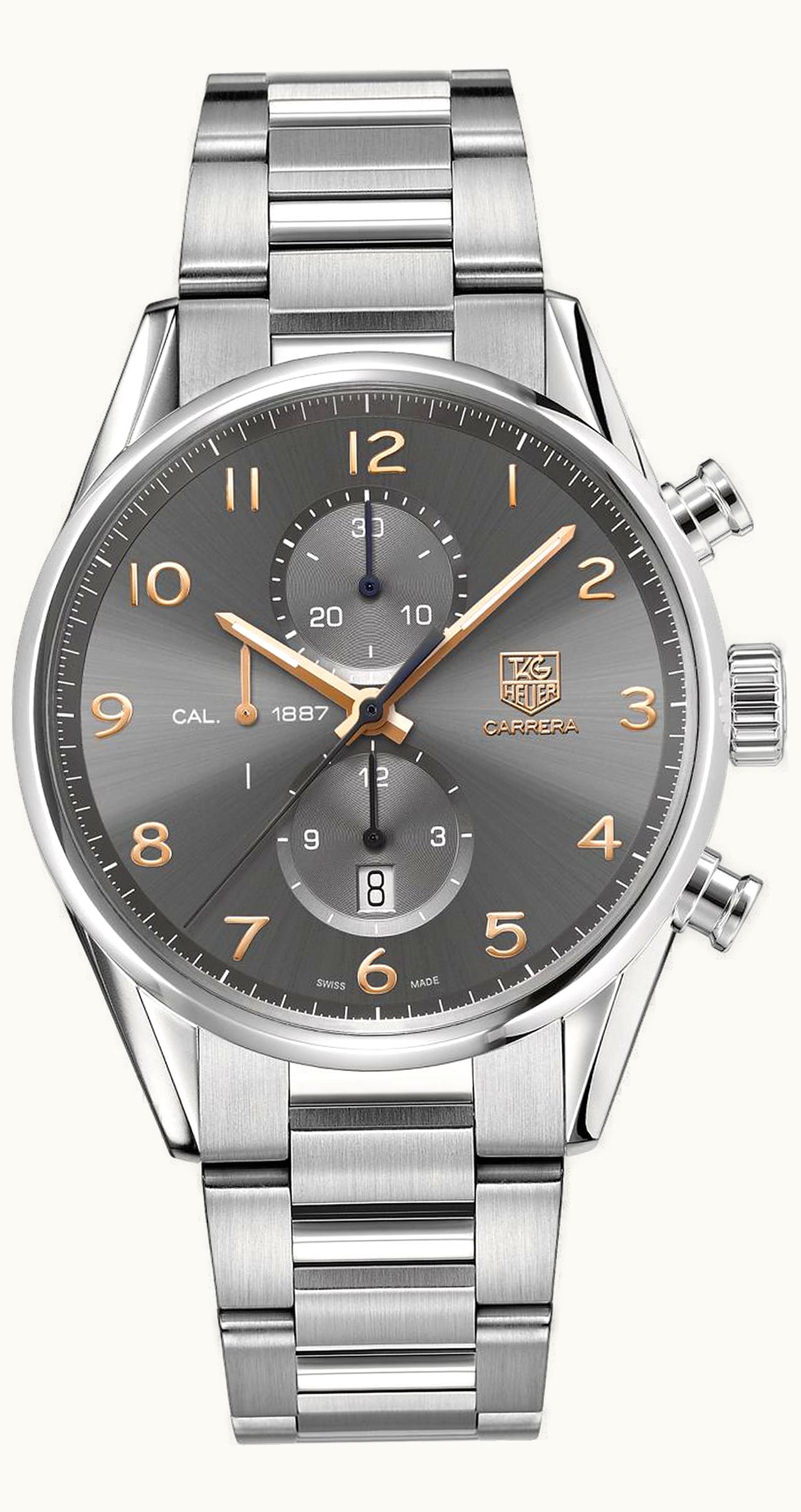 TAG Heuer Carrera Calibre 1887 43 Stainless Steel / Grey / Bracelet