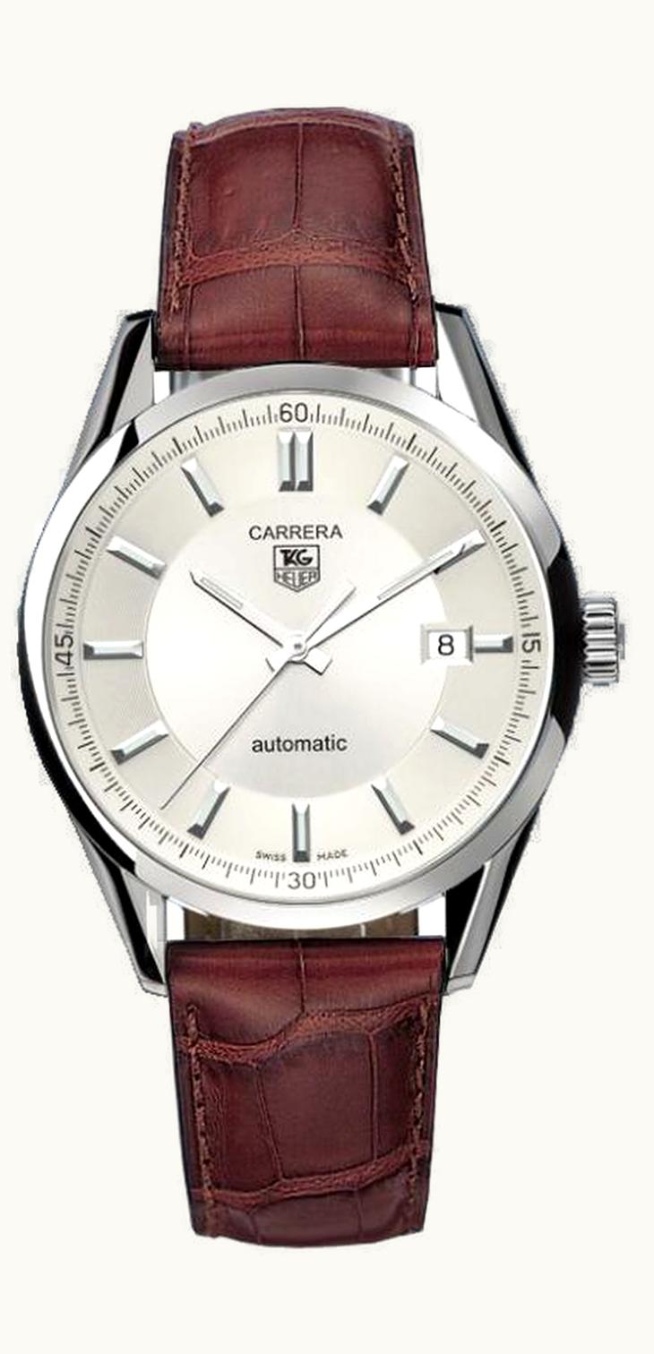 TAG Heuer Carrera Calibre 5 39 Stainless Steel / Silver / Alligator