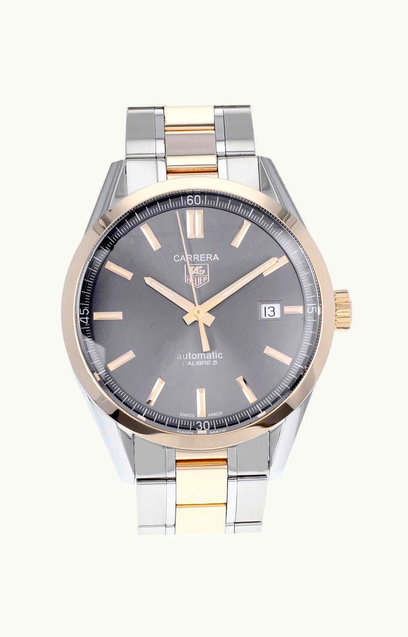 TAG Heuer Carrera Calibre 5 39 Stainless Steel / Rose Gold / Grey / Bracelet