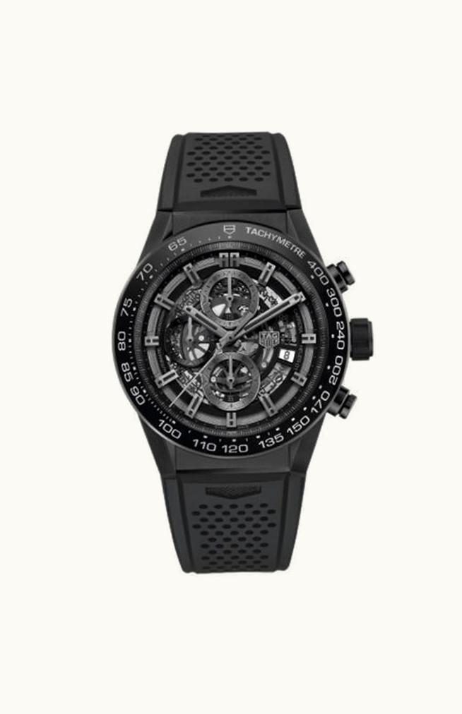 TAG Heuer Carrera Calibre Heuer 01 45 Ceramic / Skeleton / Rubber
