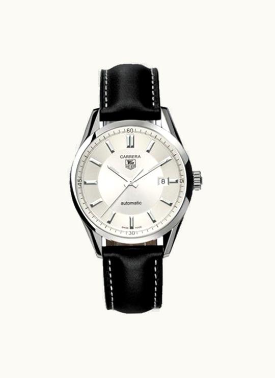 TAG Heuer Carrera Calibre 5 39 Stainless Steel / Silver / Calf