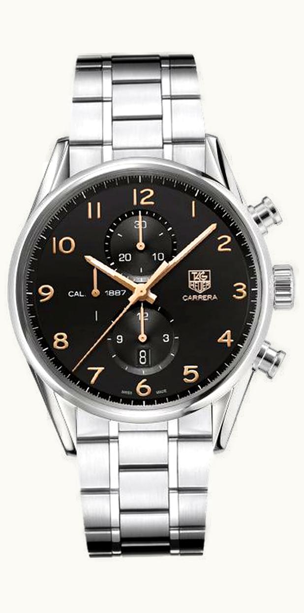 TAG Heuer Carrera Calibre 1887 43 Stainless Steel / Black / Bracelet