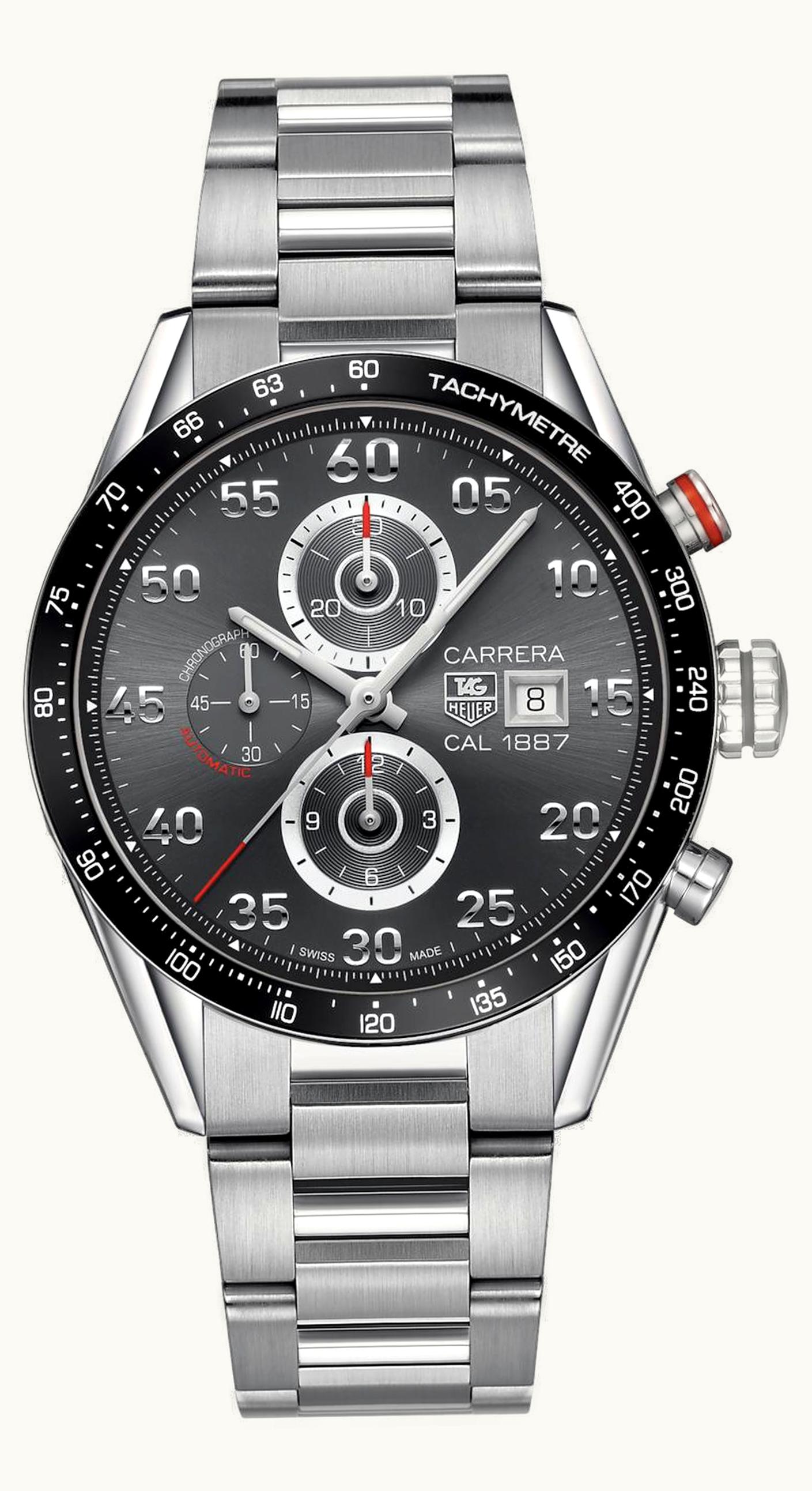 TAG Heuer Carrera Calibre 1887 43 Stainless Steel / Grey / Bracelet
