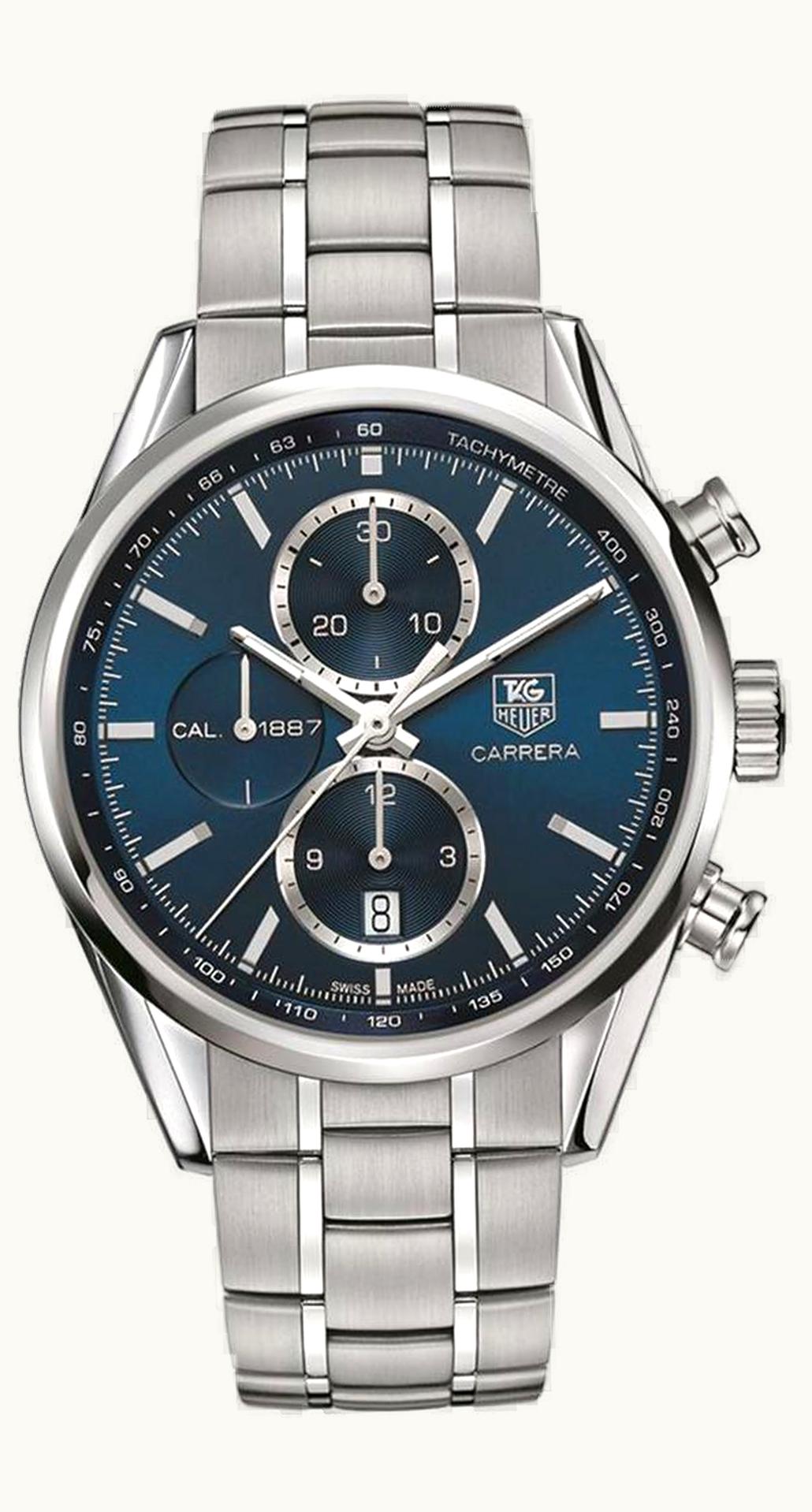 TAG Heuer Carrera Calibre 1887 41 Stainless Steel / Blue / Bracelet