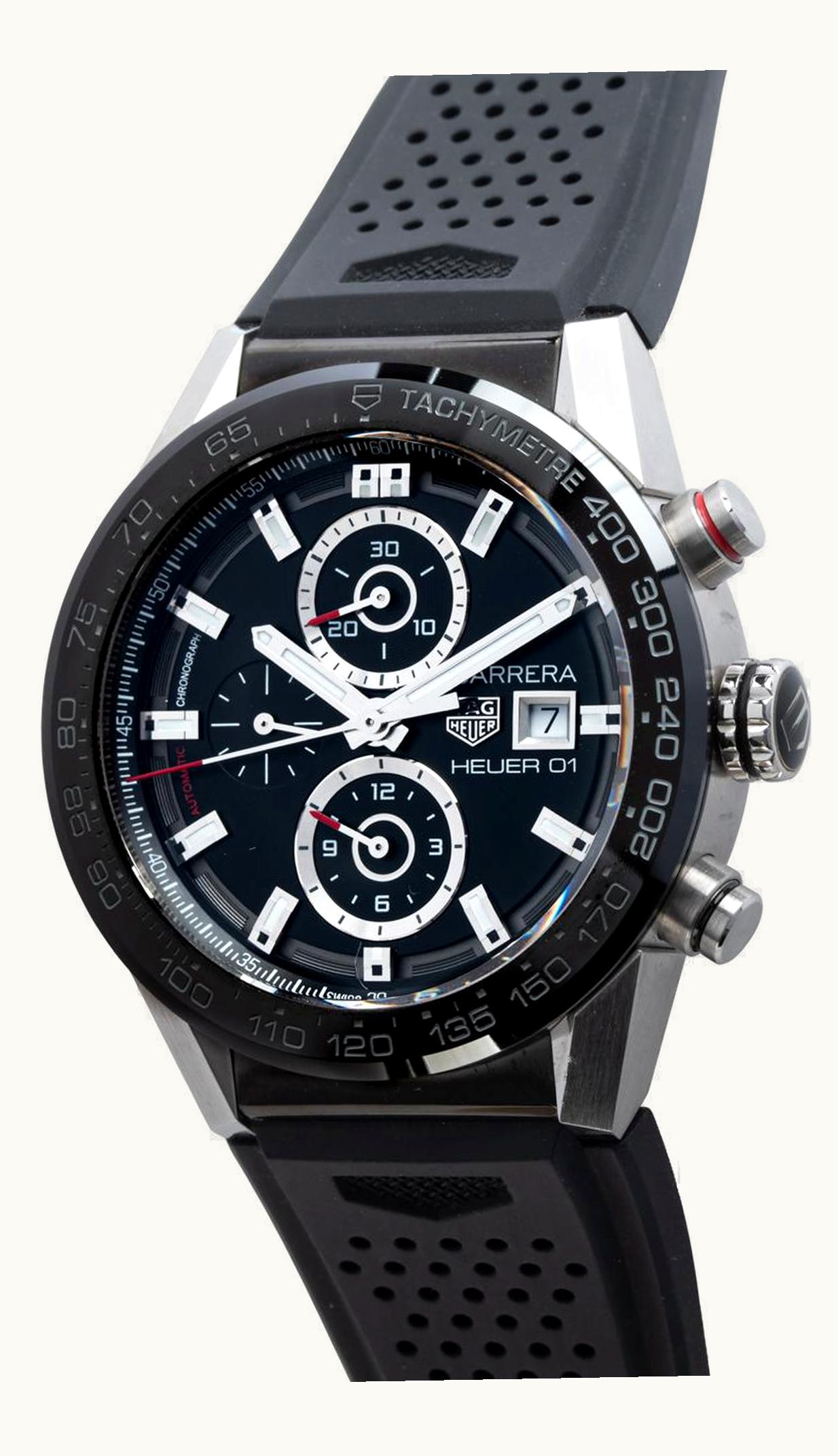TAG Heuer Carrera Calibre Heuer 01 43 Stainless Steel / Black / Rubber