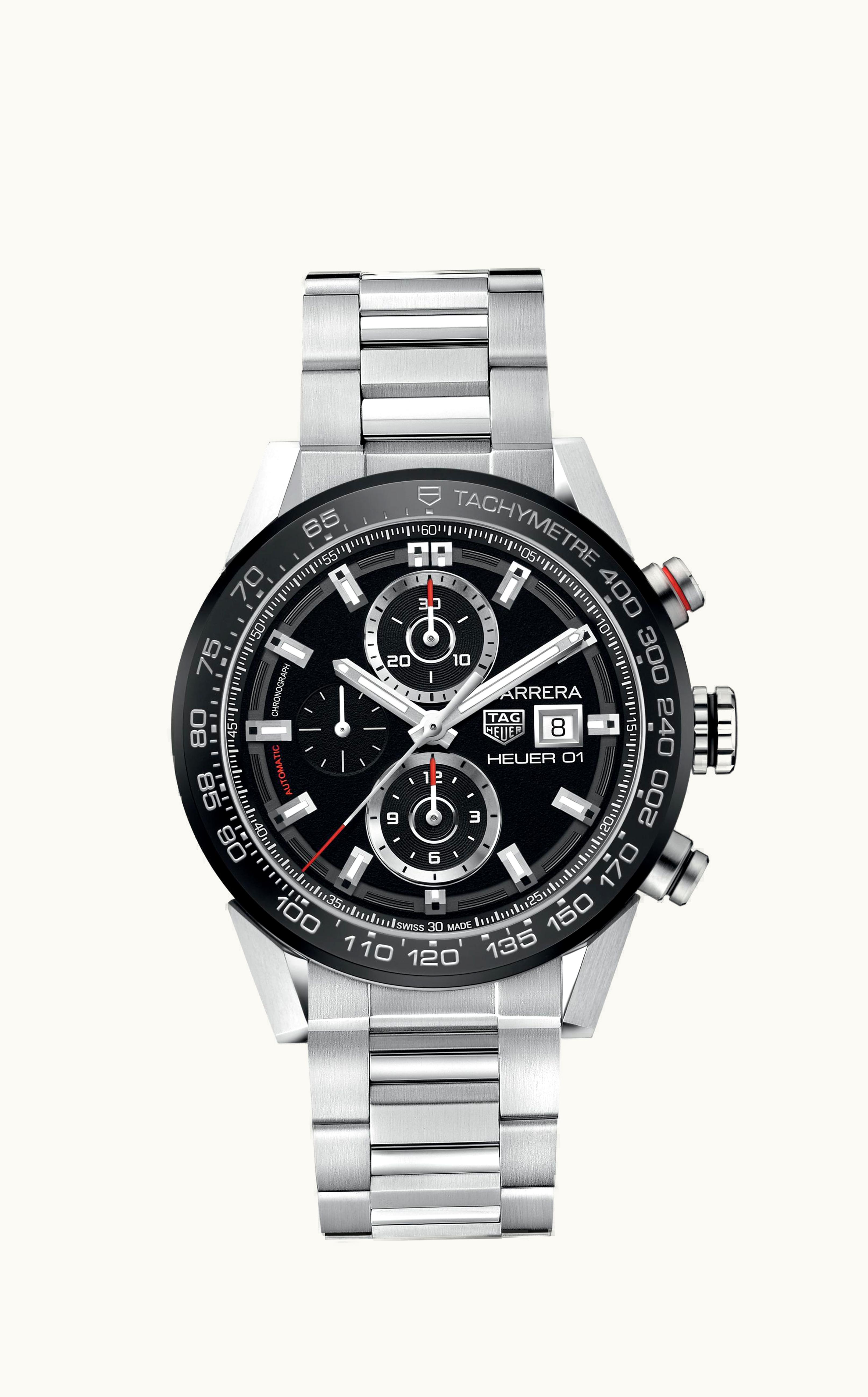 TAG Heuer Carrera Calibre Heuer 01 43 Stainless Steel / Black / Bracelet