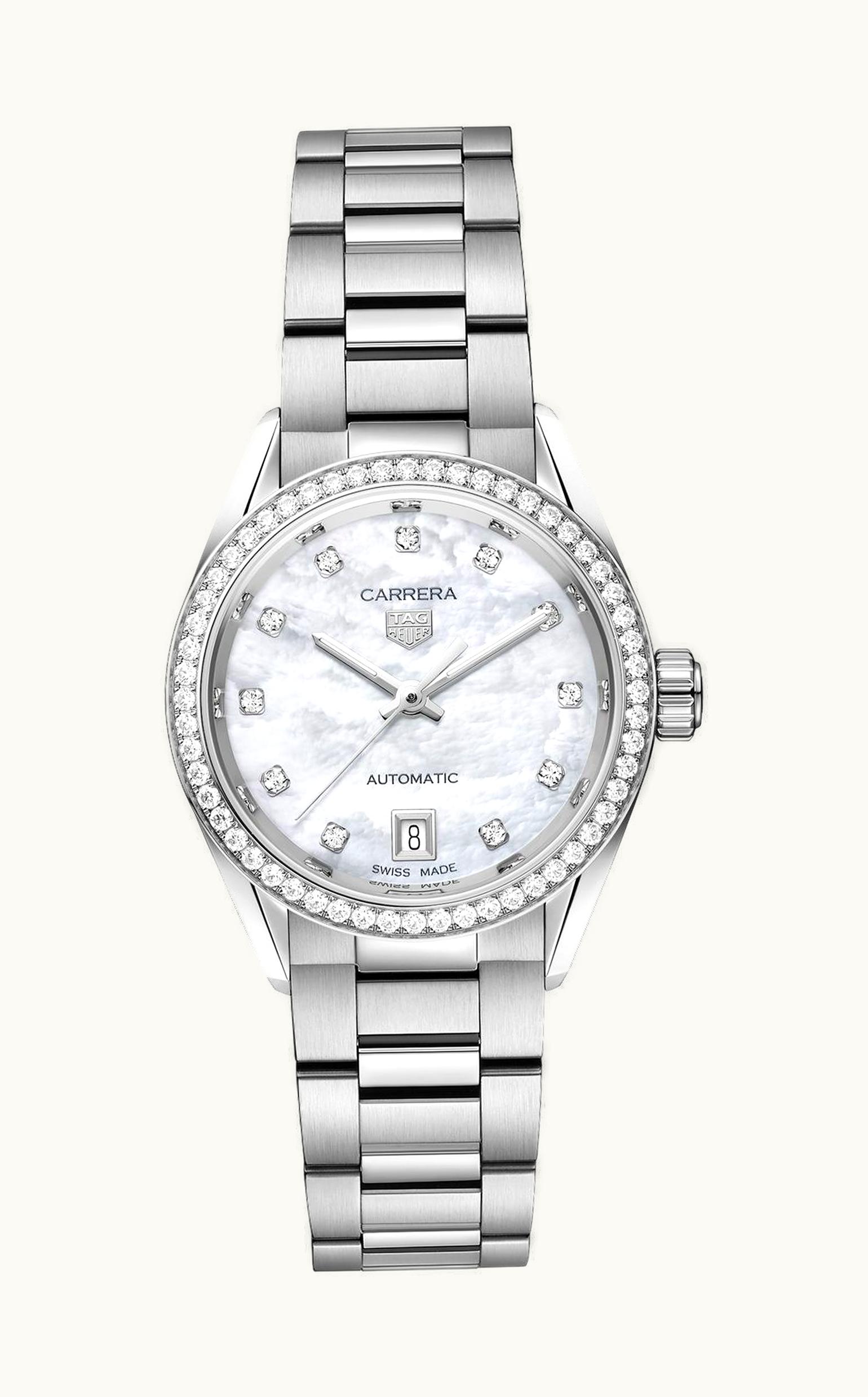 TAG Heuer Carrera Automatic 29 Stainless Steel - Diamond / MOP / Bracelet