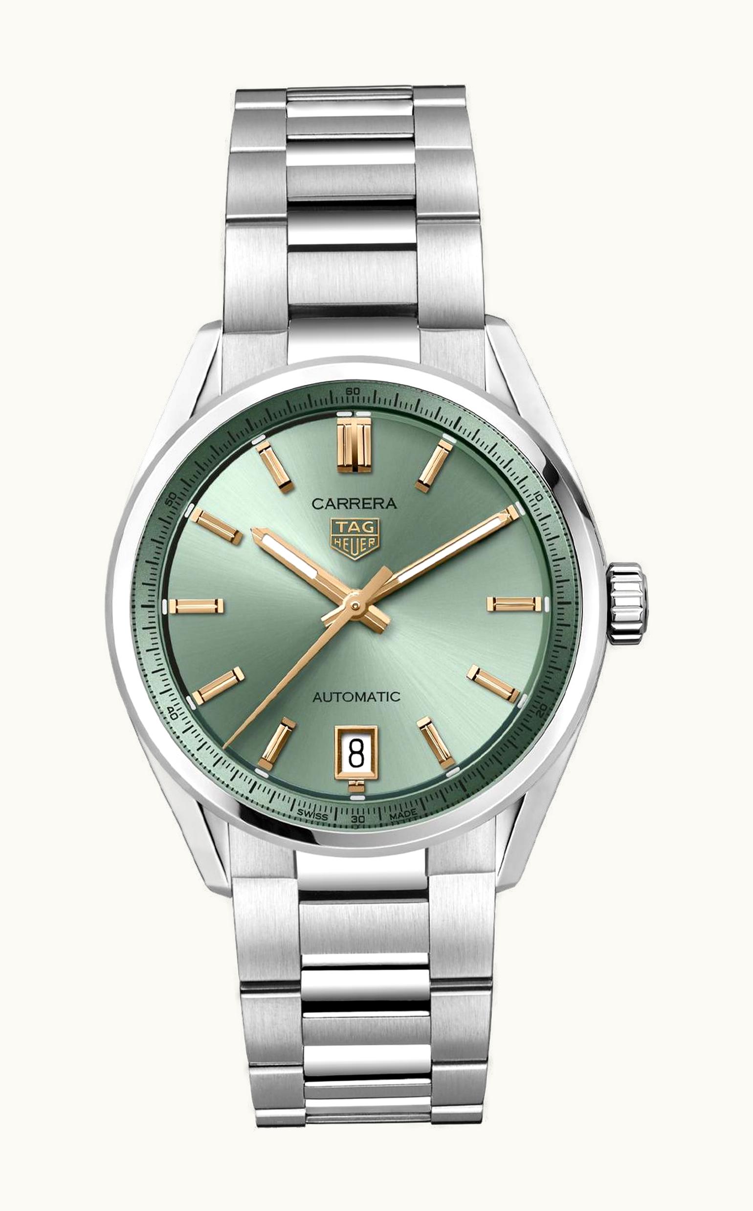 TAG Heuer Carrera Date 36 Stainless Steel / Green