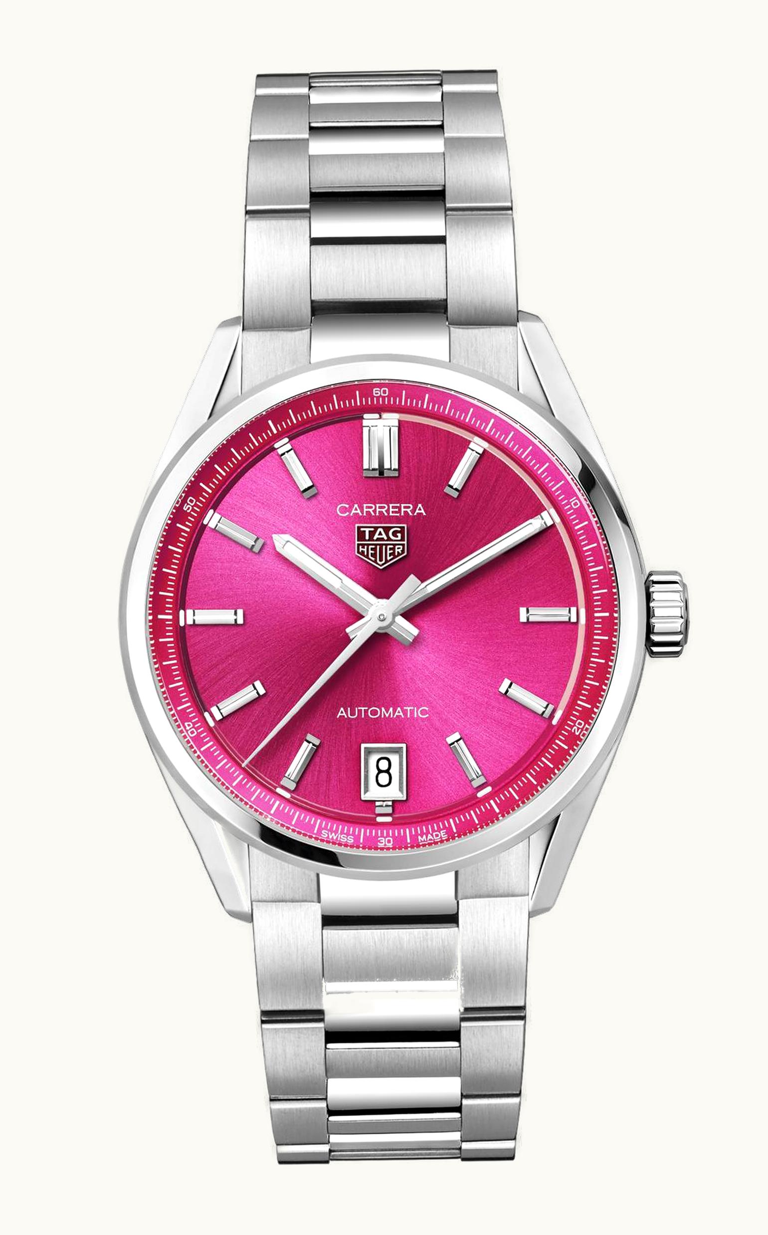 TAG Heuer Carrera Date 36 Stainless Steel / Pink