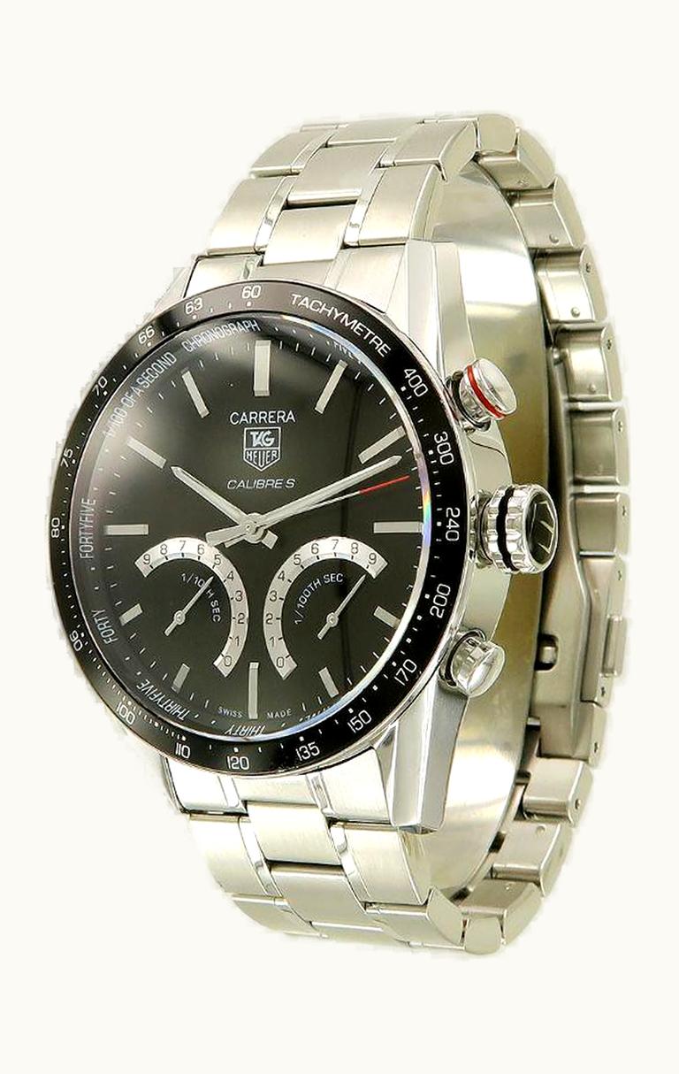 TAG Heuer Carrera Calibre S Laptimer 43 Stainless Steel / Silver / Bracelet