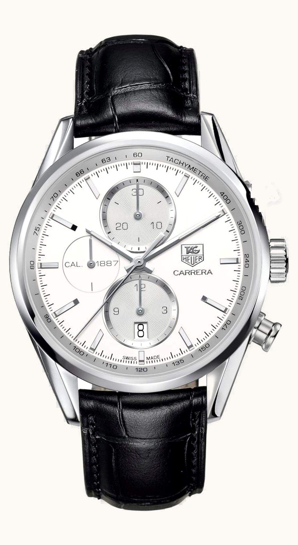 TAG Heuer Carrera Calibre 1887 41 Stainless Steel / Silver / Alligator