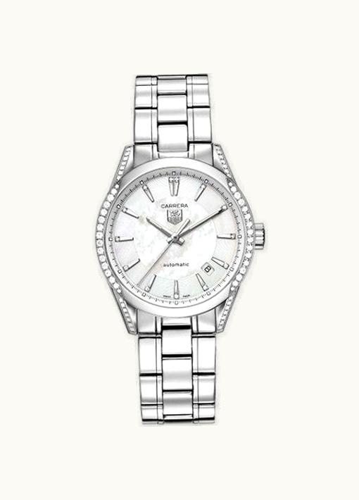 TAG Heuer Carrera Calibre 5 36 Stainless Steel / Diamond / MOP / Bracelet