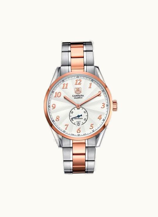 TAG Heuer Carrera Calibre 6 39 Heritage Stainless Steel / Rose Gold / Silver / Bracelet