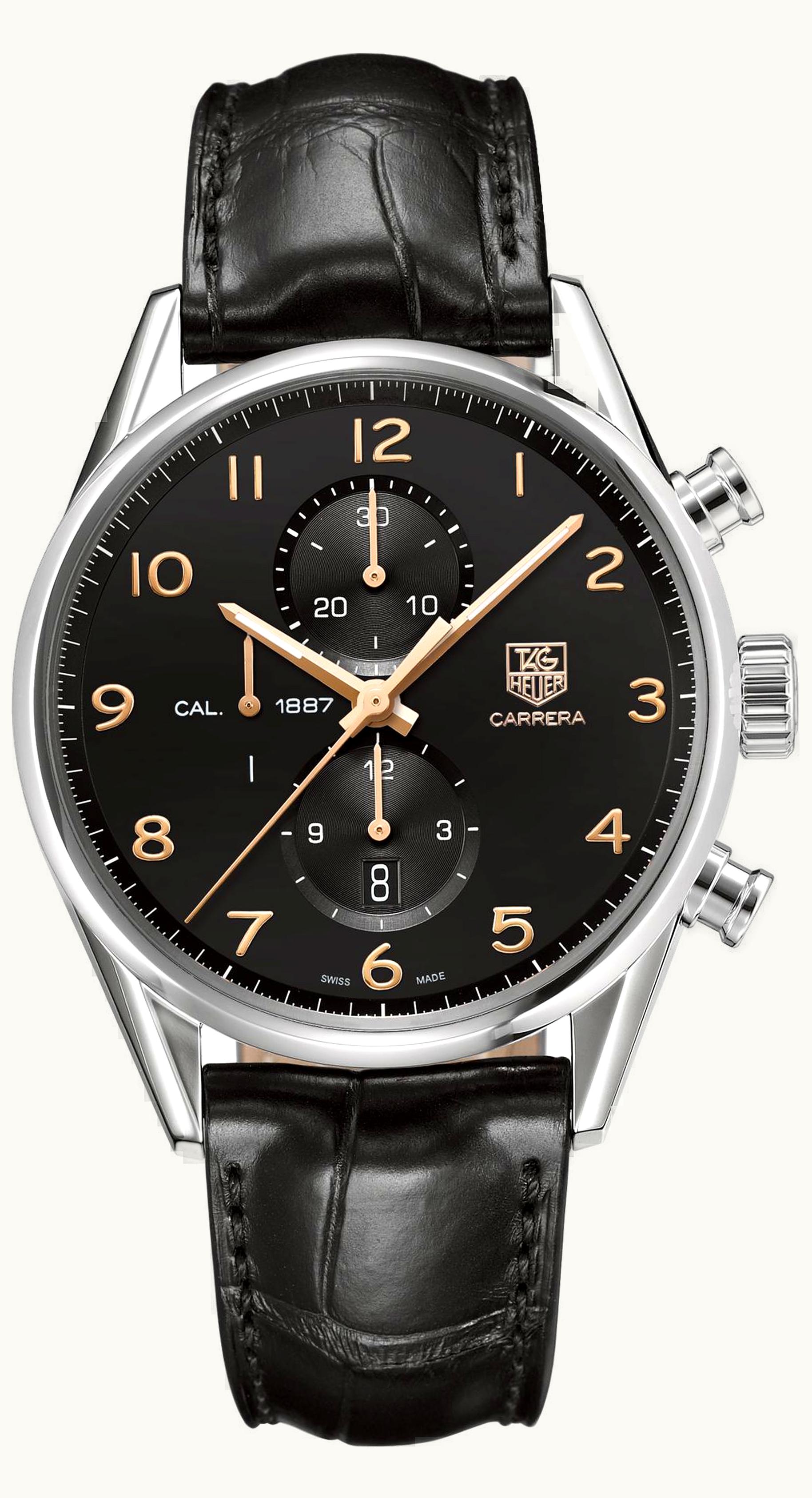 TAG Heuer Carrera Calibre 1887 43 Stainless Steel / Black / Alligator