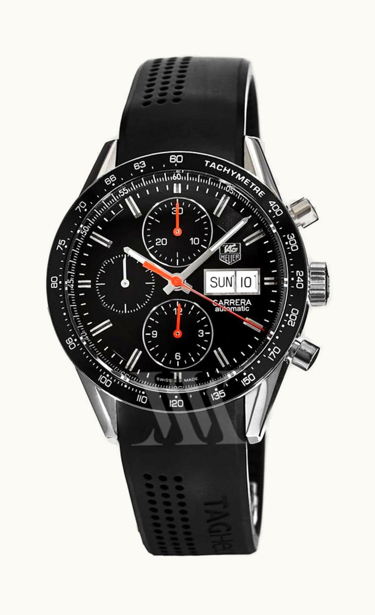 TAG Heuer Carrera Calibre 16 Day Date 41 Stainless Steel / Black / Rubber