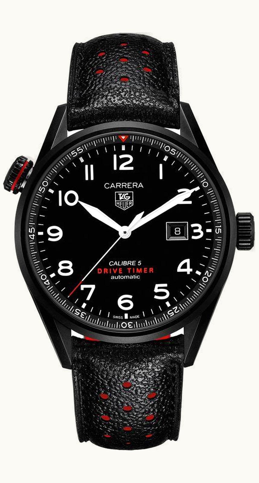 TAG Heuer Carrera Calibre 5 Drive Timer 43 Titanium PVD / Black