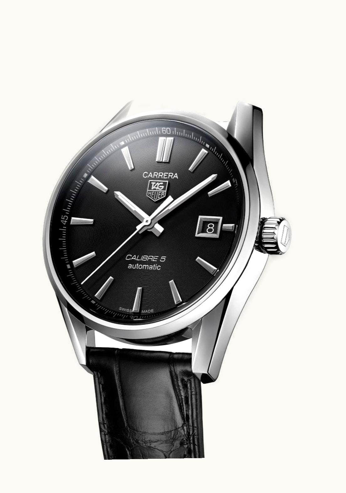 TAG Heuer Carrera Calibre 5 39 Stainless Steel / Black / Alligator