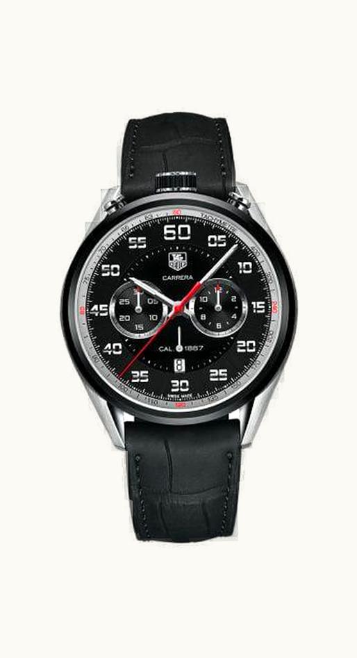 TAG Heuer Carrera Calibre 1887 45  Bullhead Stainless Steel / Titanium / Black / Alligator
