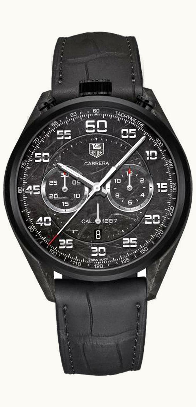 TAG Heuer Carrera Calibre 1887 45 Bullhead Carbon / Carbon / Alligator